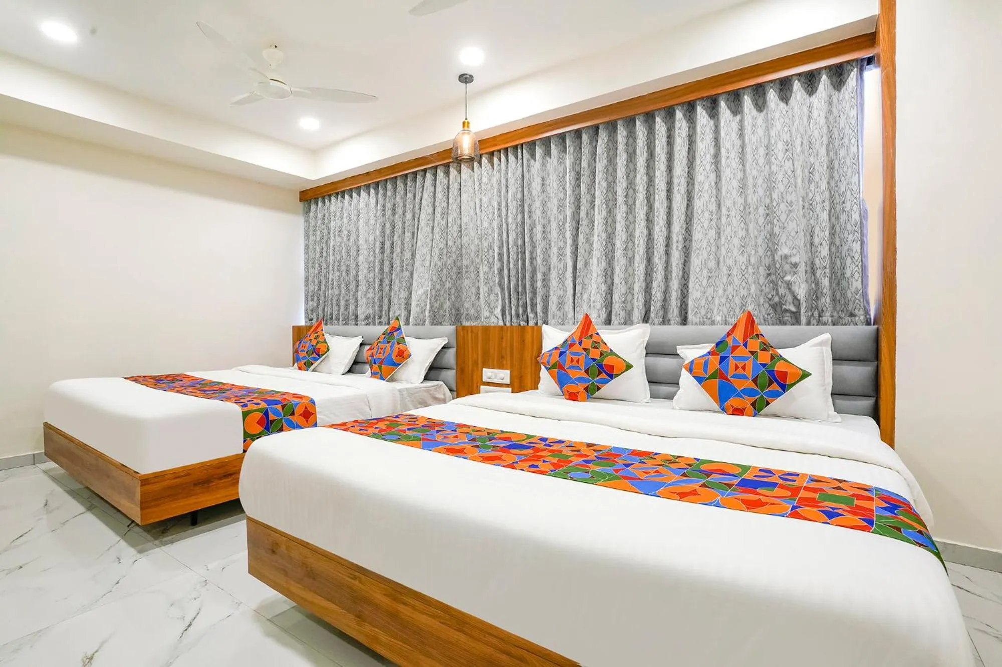 Bed in FabHotel Namantra - Nr Apollo Circle Sardar Patel Ring Road