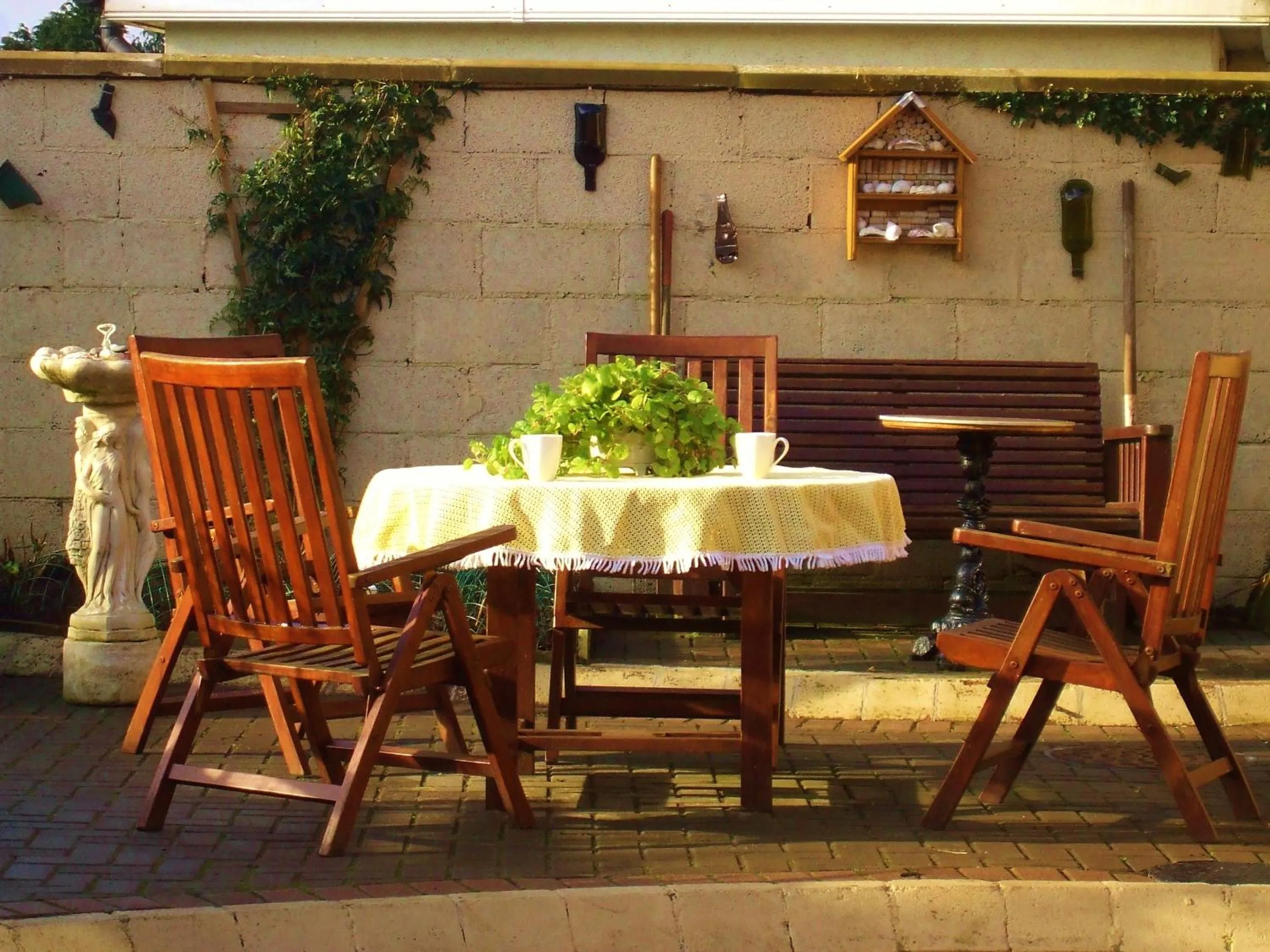 Patio in St Anthonys B&B