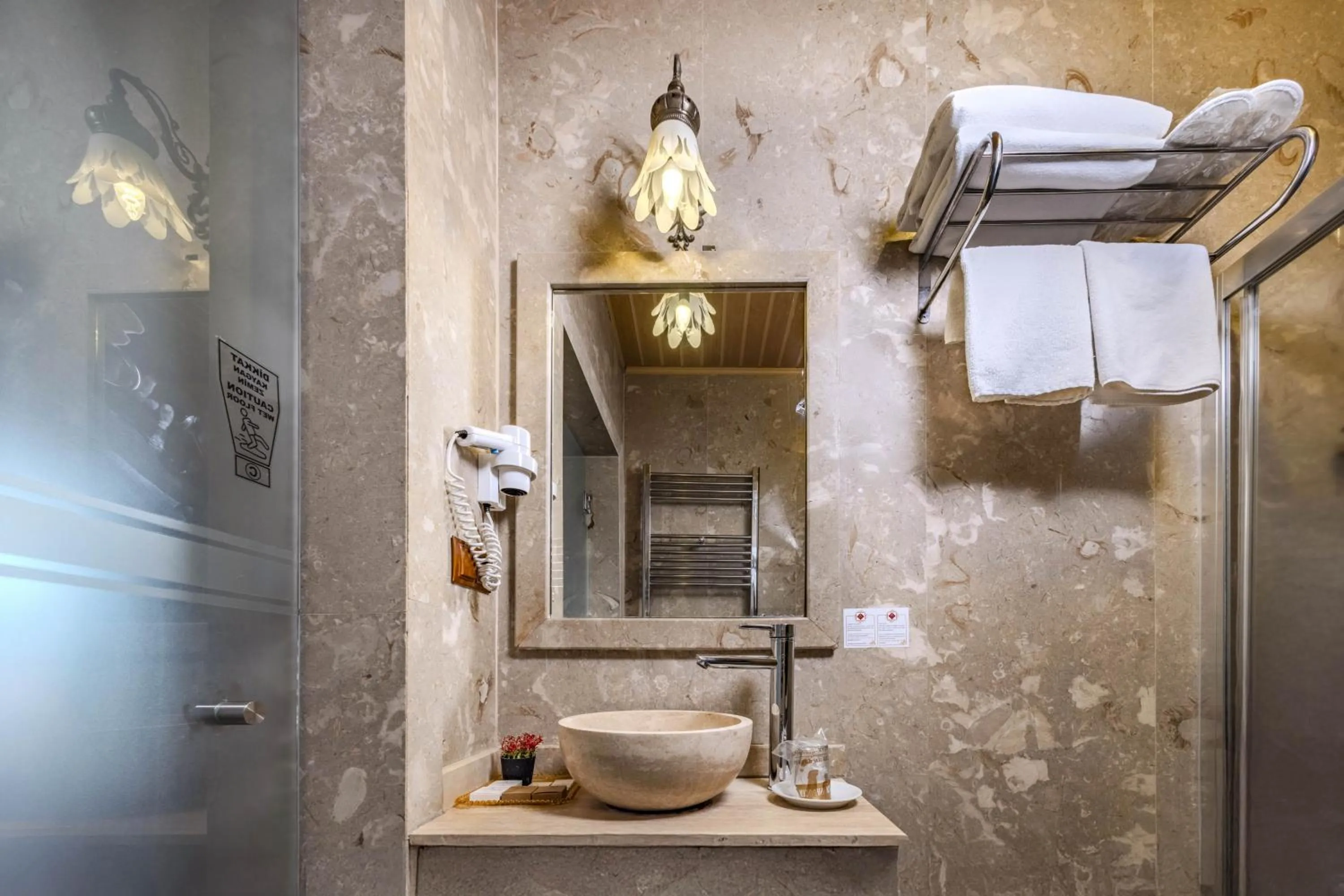 Shower in Cappadocia Inn Cave Hotel