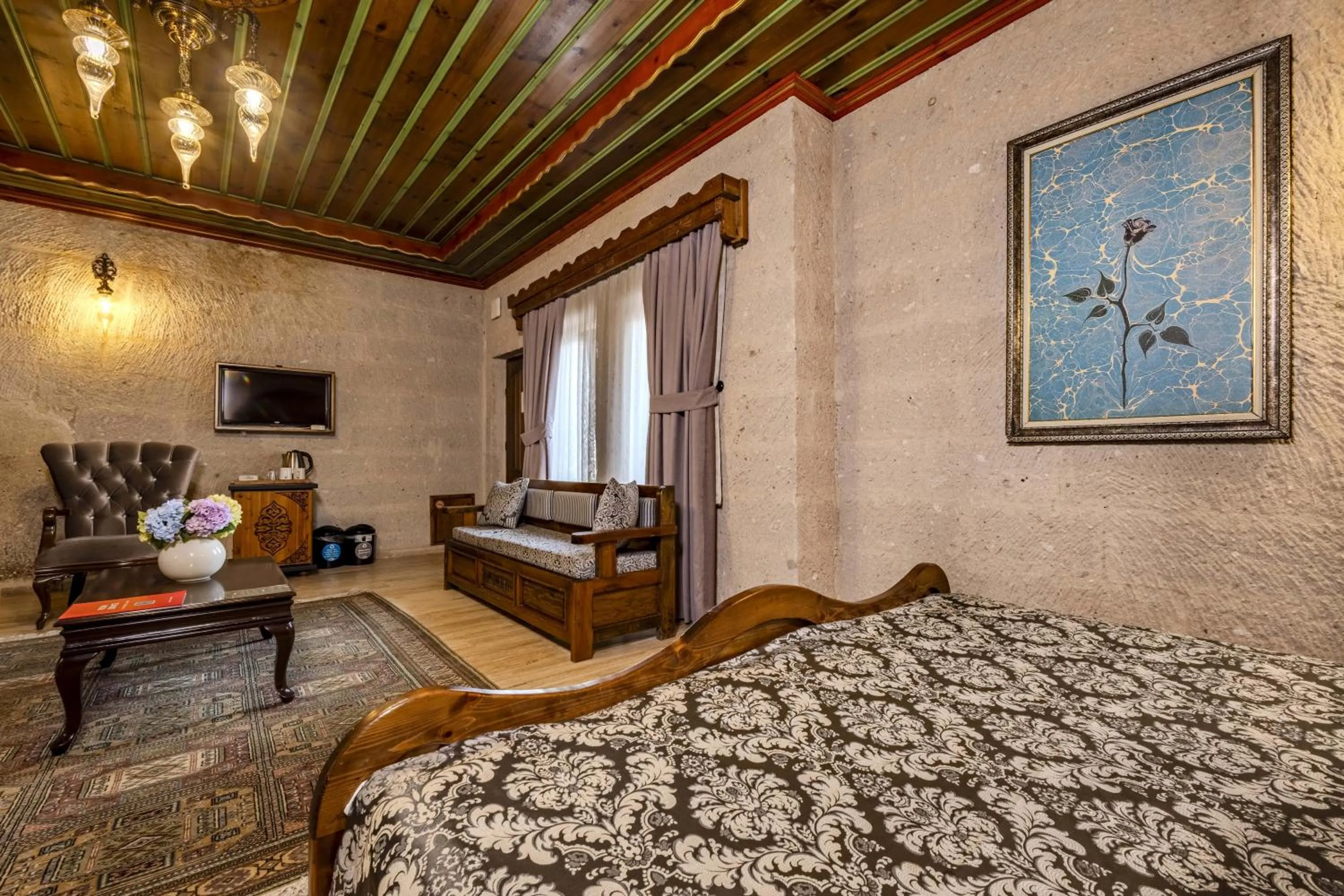 Bed in Cappadocia Inn Cave Hotel