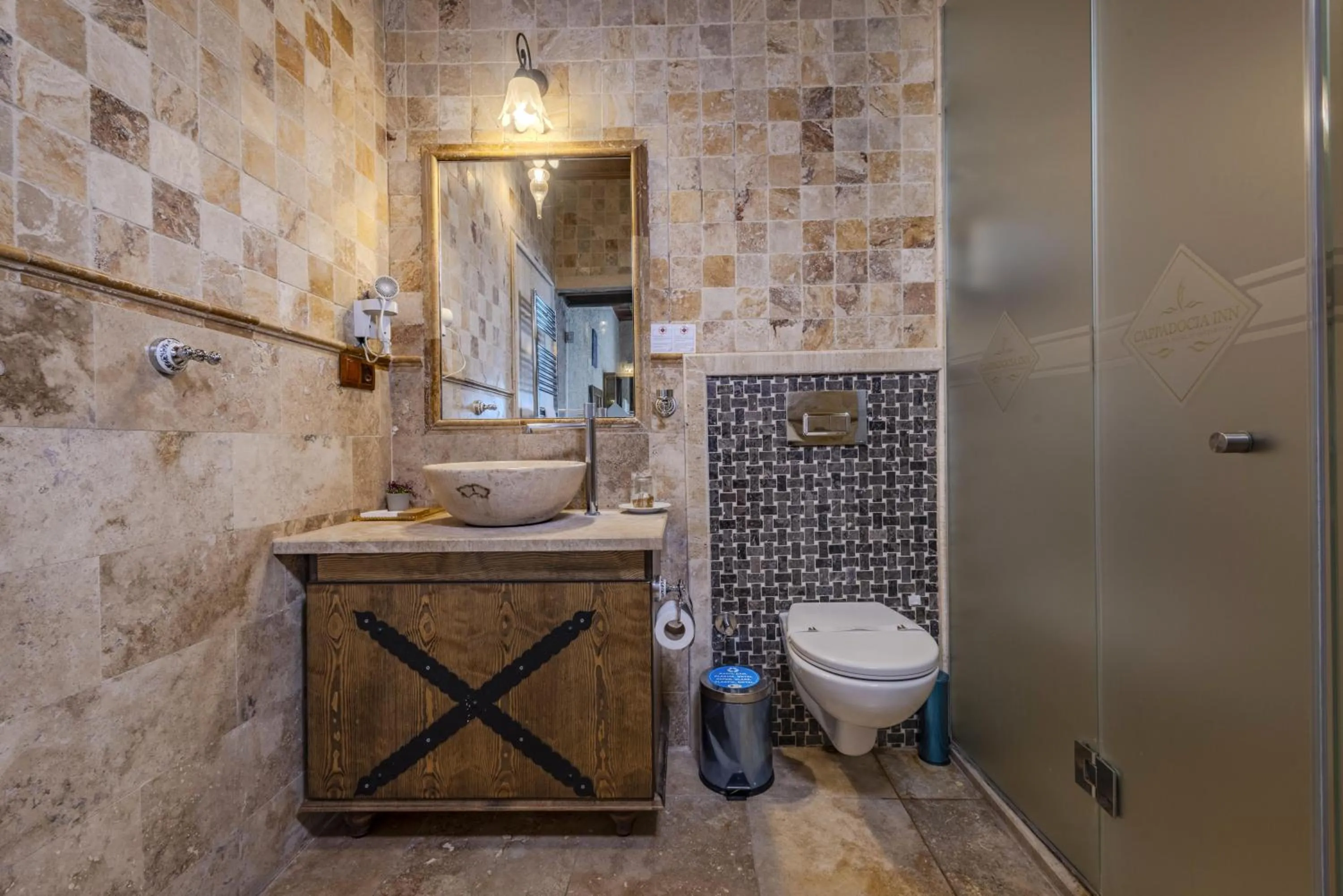 Shower in Cappadocia Inn Cave Hotel