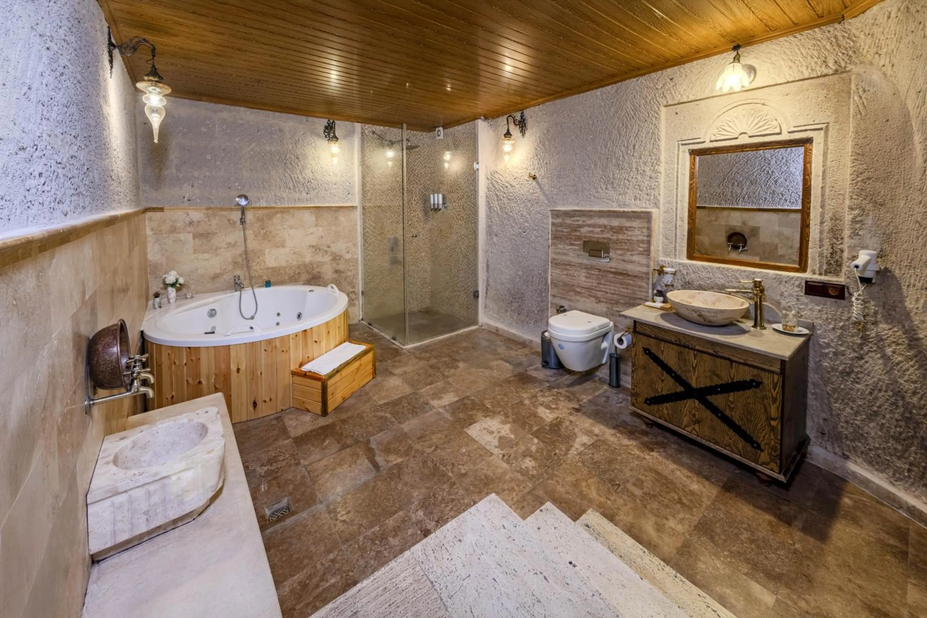 Shower in Cappadocia Inn Cave Hotel