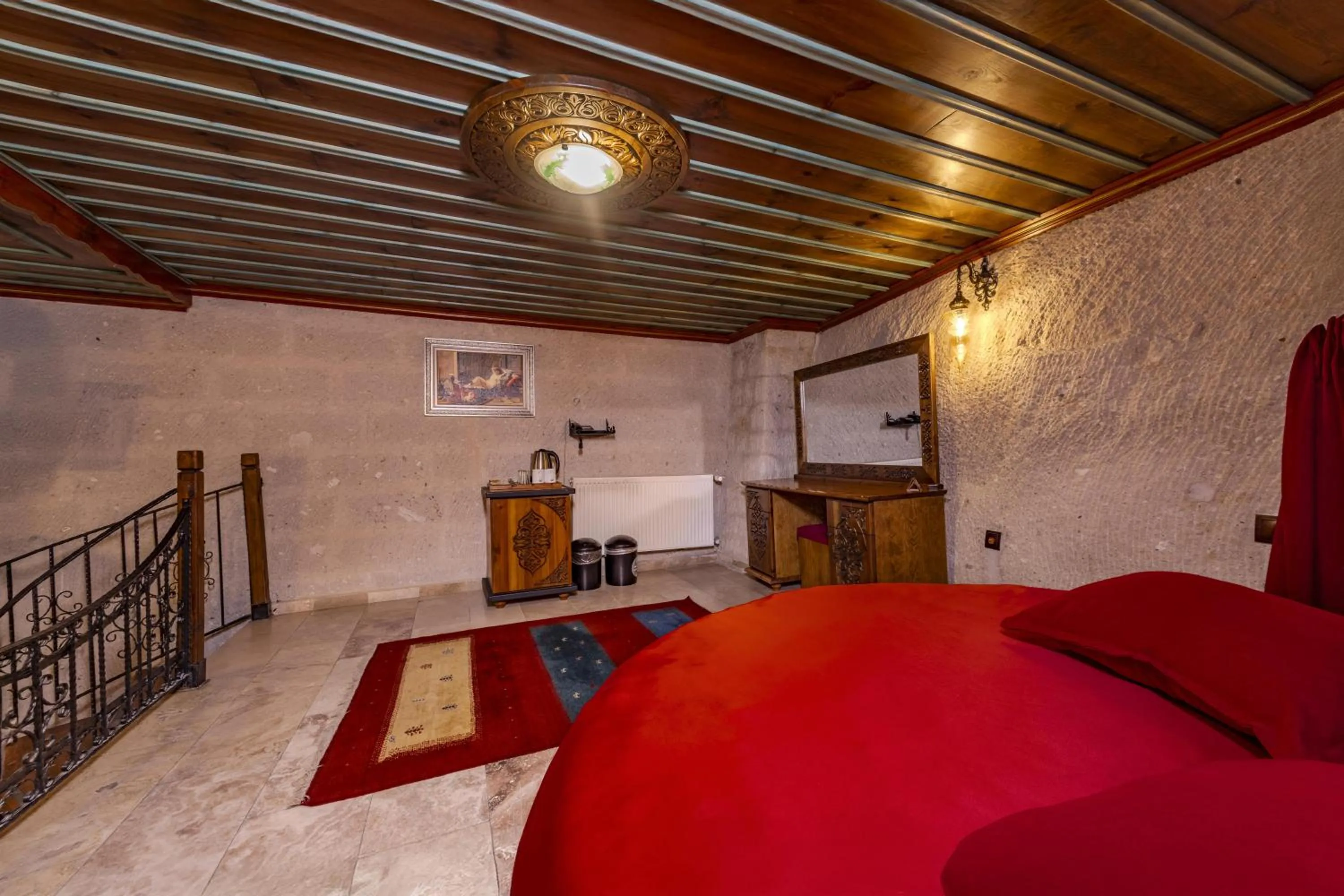 Bed in Cappadocia Inn Cave Hotel