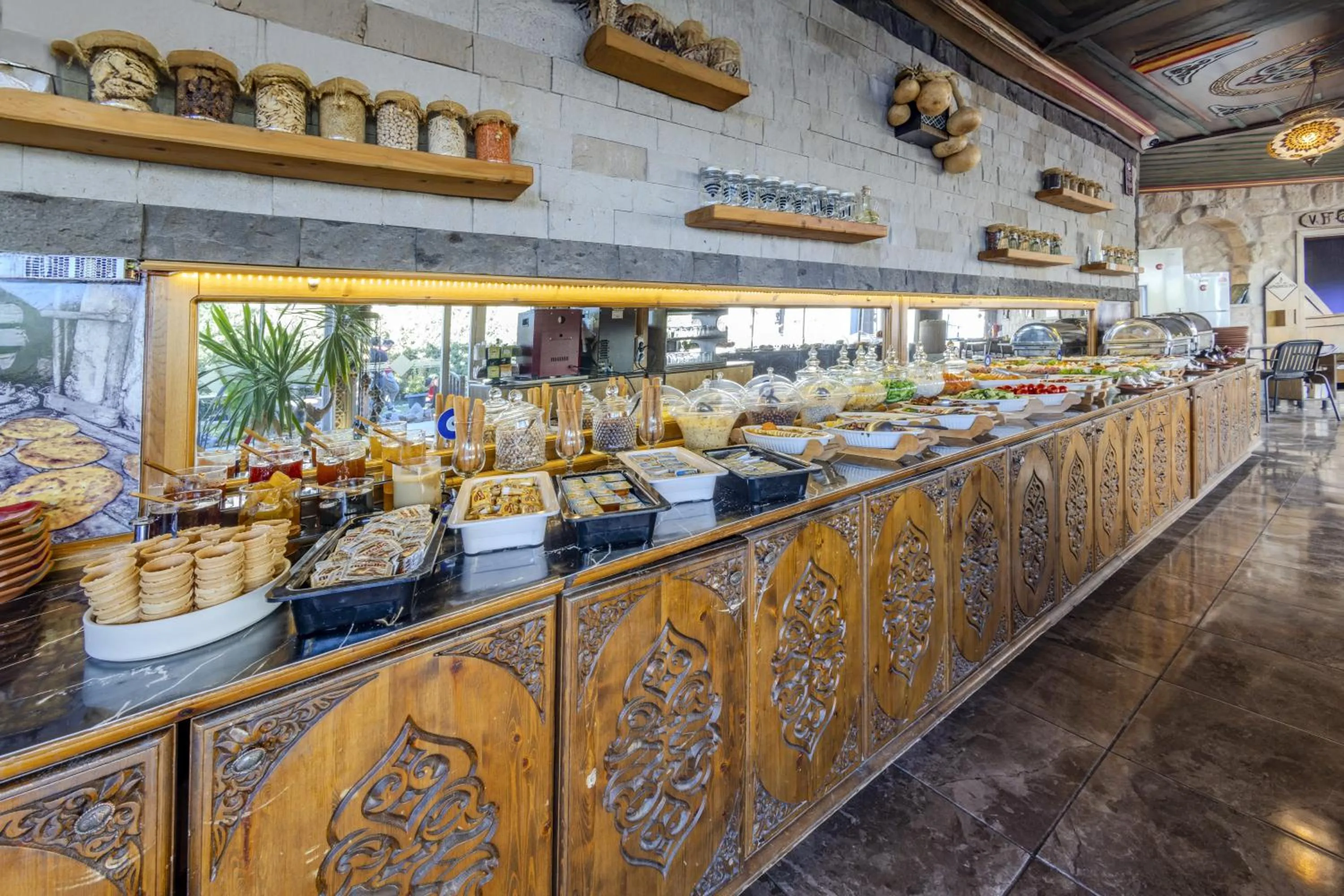Buffet breakfast in Cappadocia Inn Cave Hotel