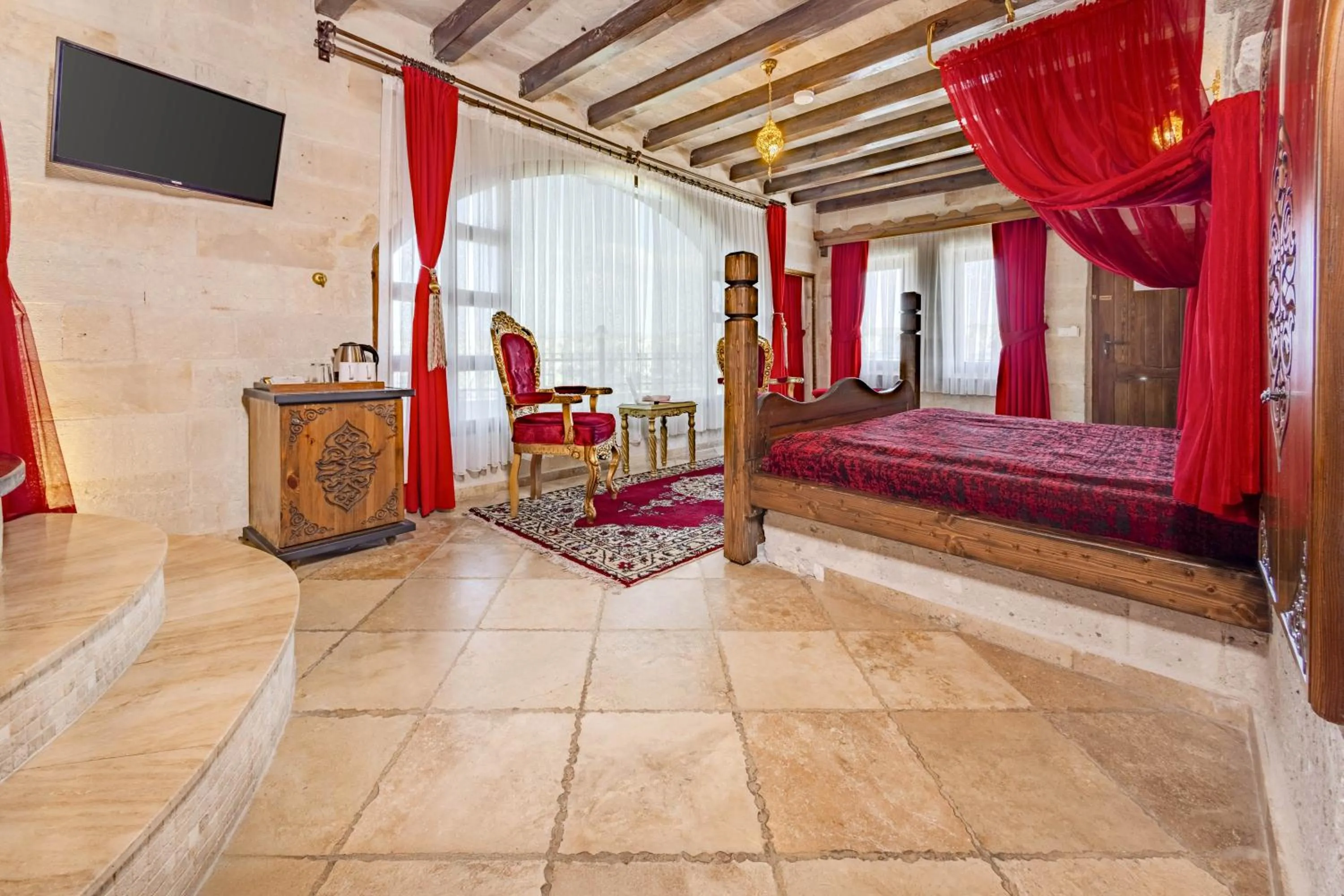 Bed in Cappadocia Inn Cave Hotel