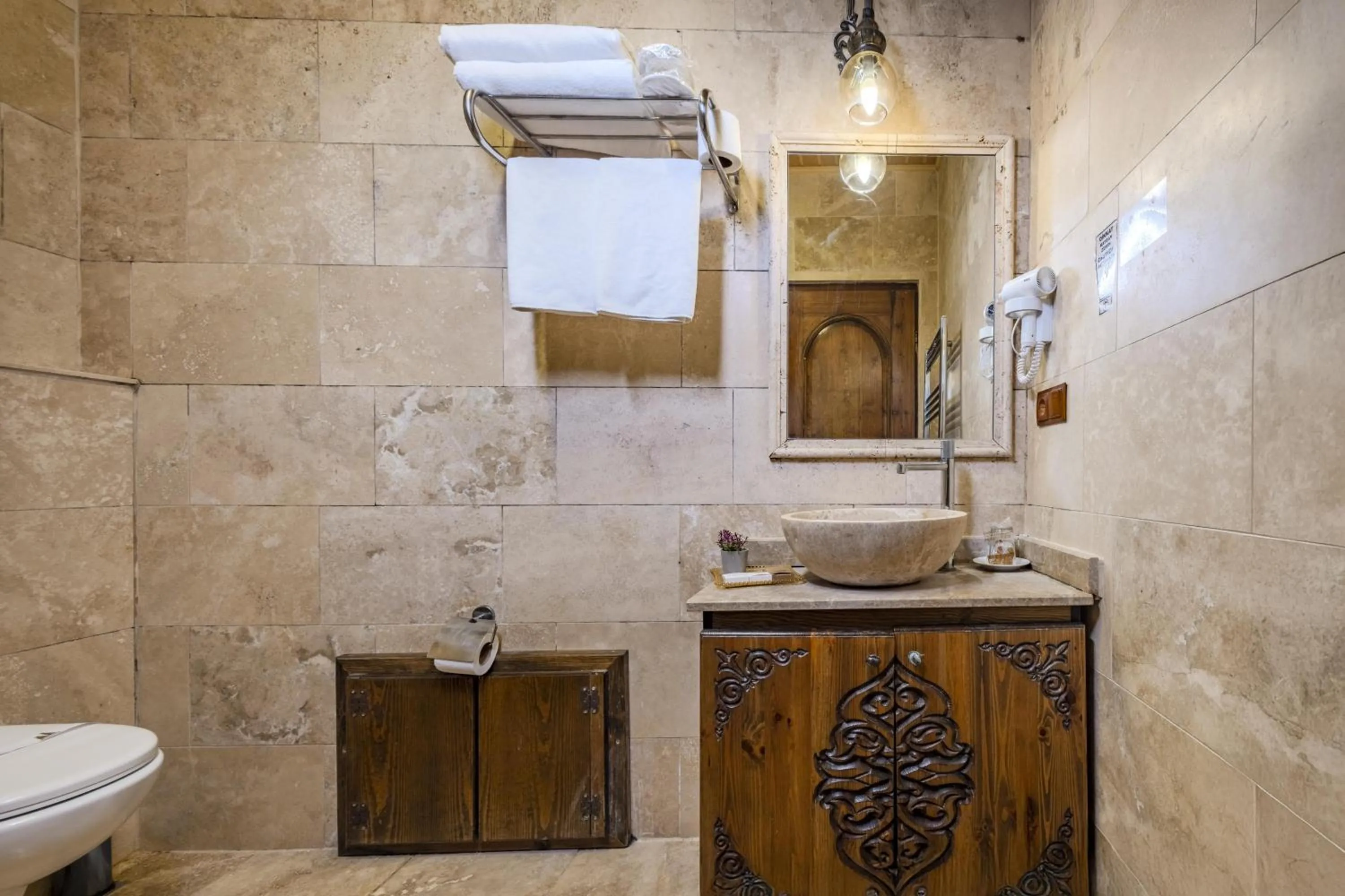 Toilet in Cappadocia Inn Cave Hotel