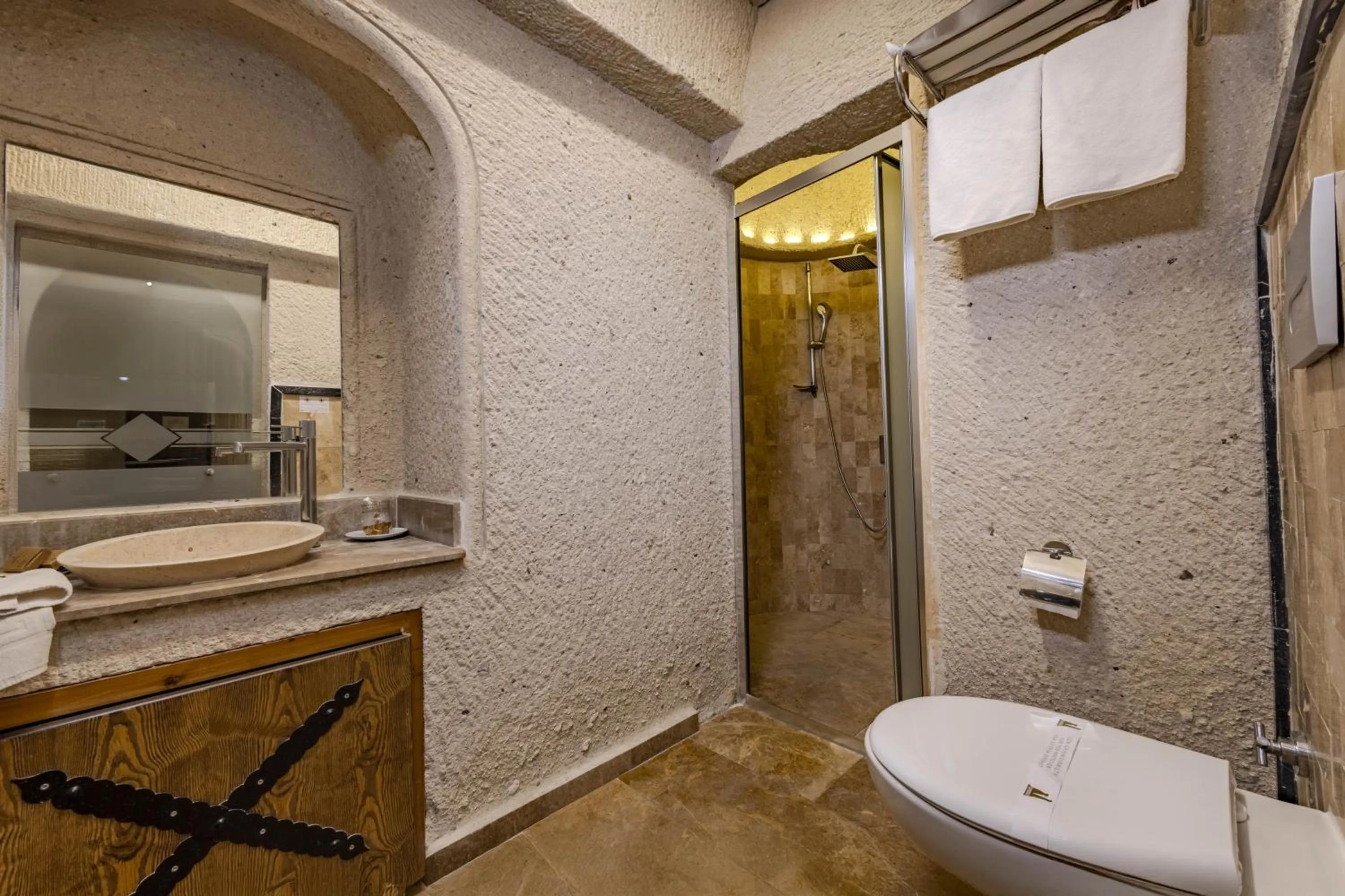 Shower in Cappadocia Inn Cave Hotel