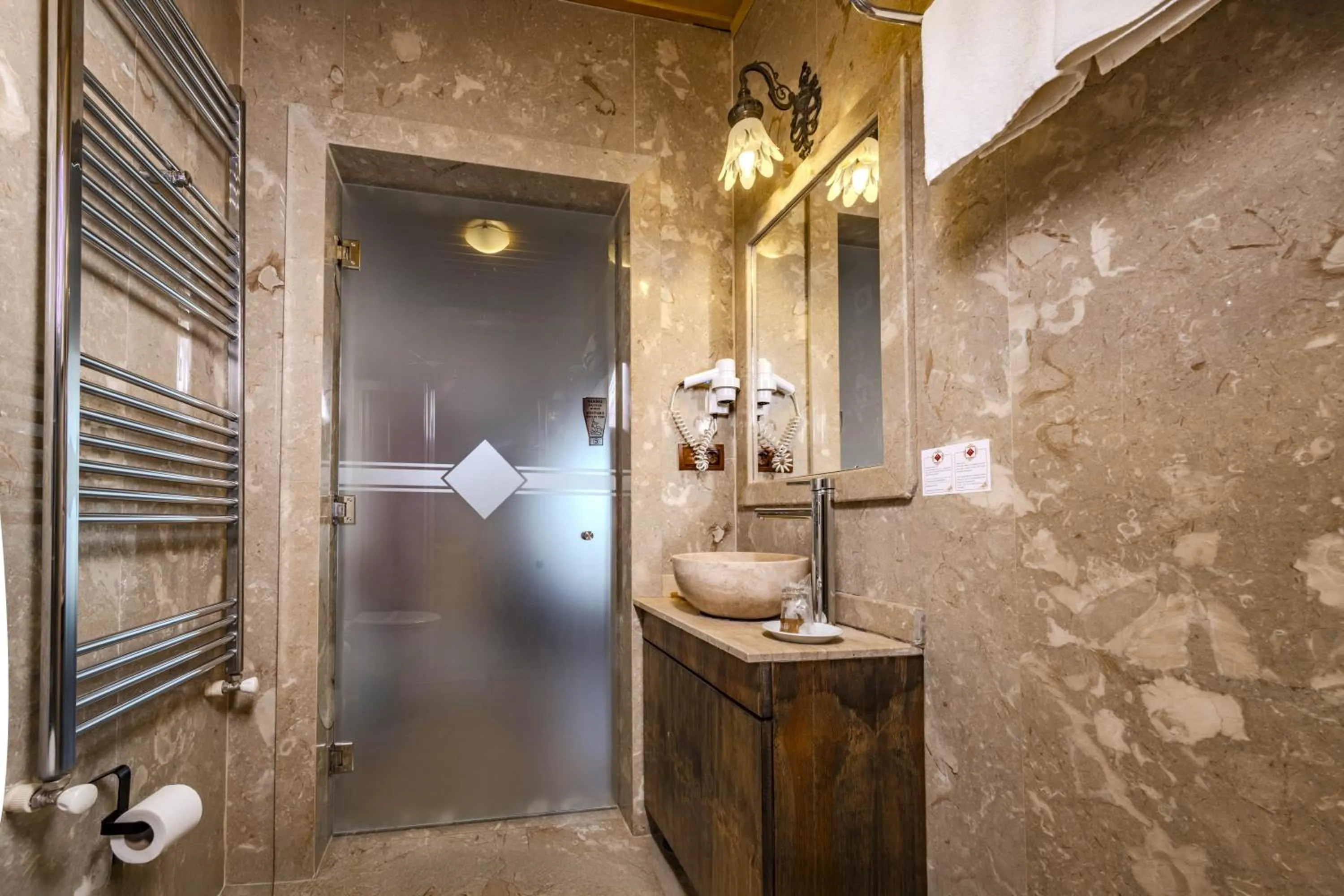 Shower in Cappadocia Inn Cave Hotel