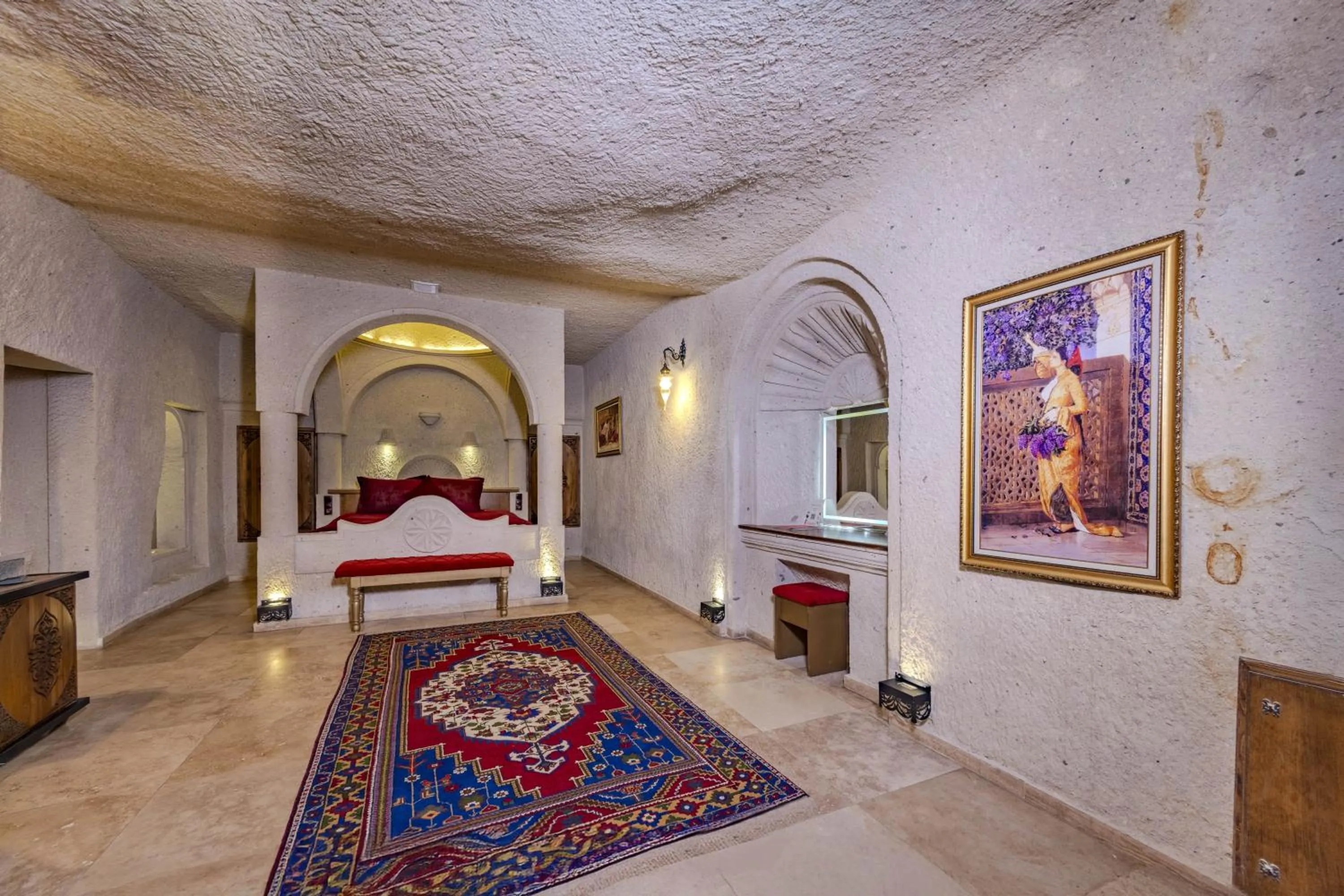 Bed in Cappadocia Inn Cave Hotel