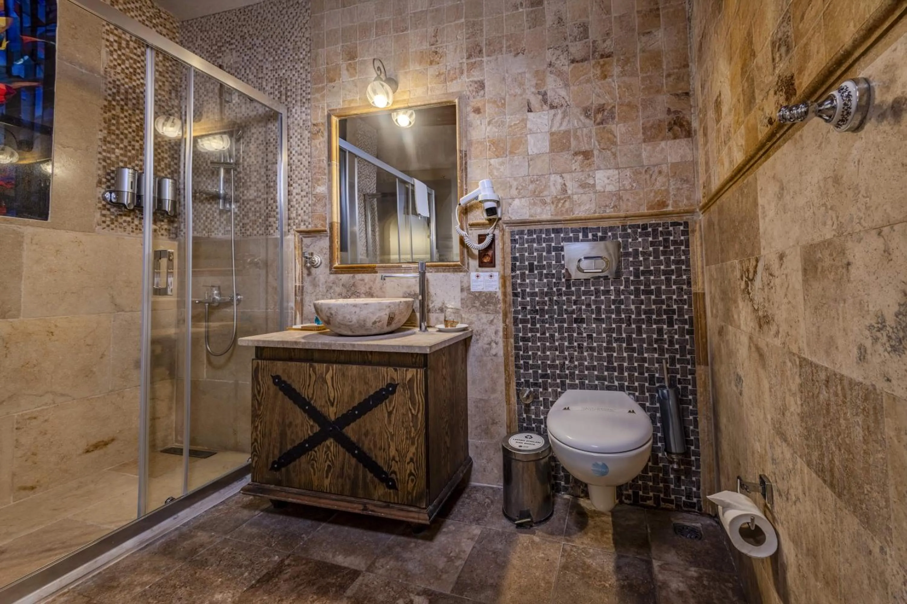 Shower in Cappadocia Inn Cave Hotel