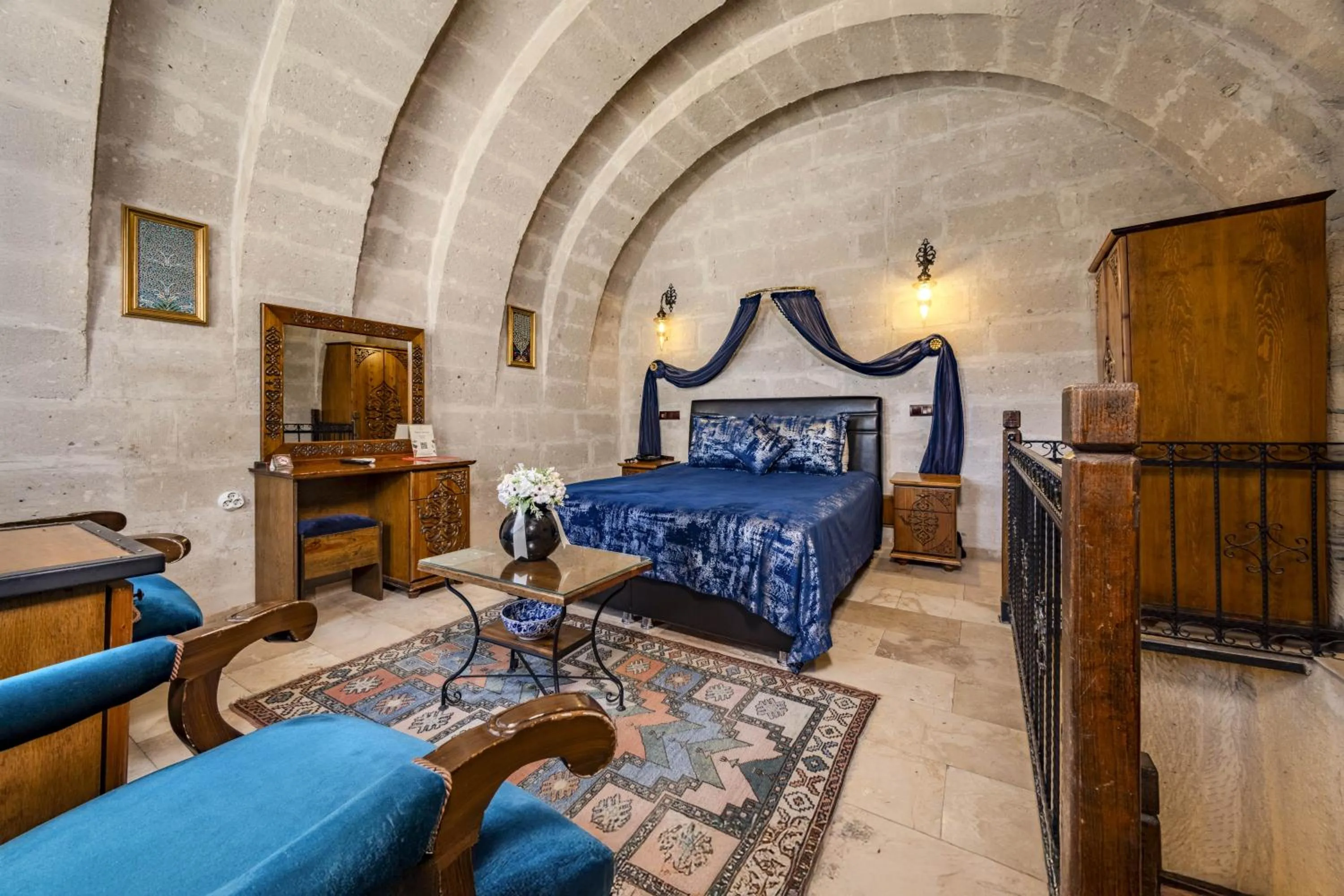 Bed in Cappadocia Inn Cave Hotel
