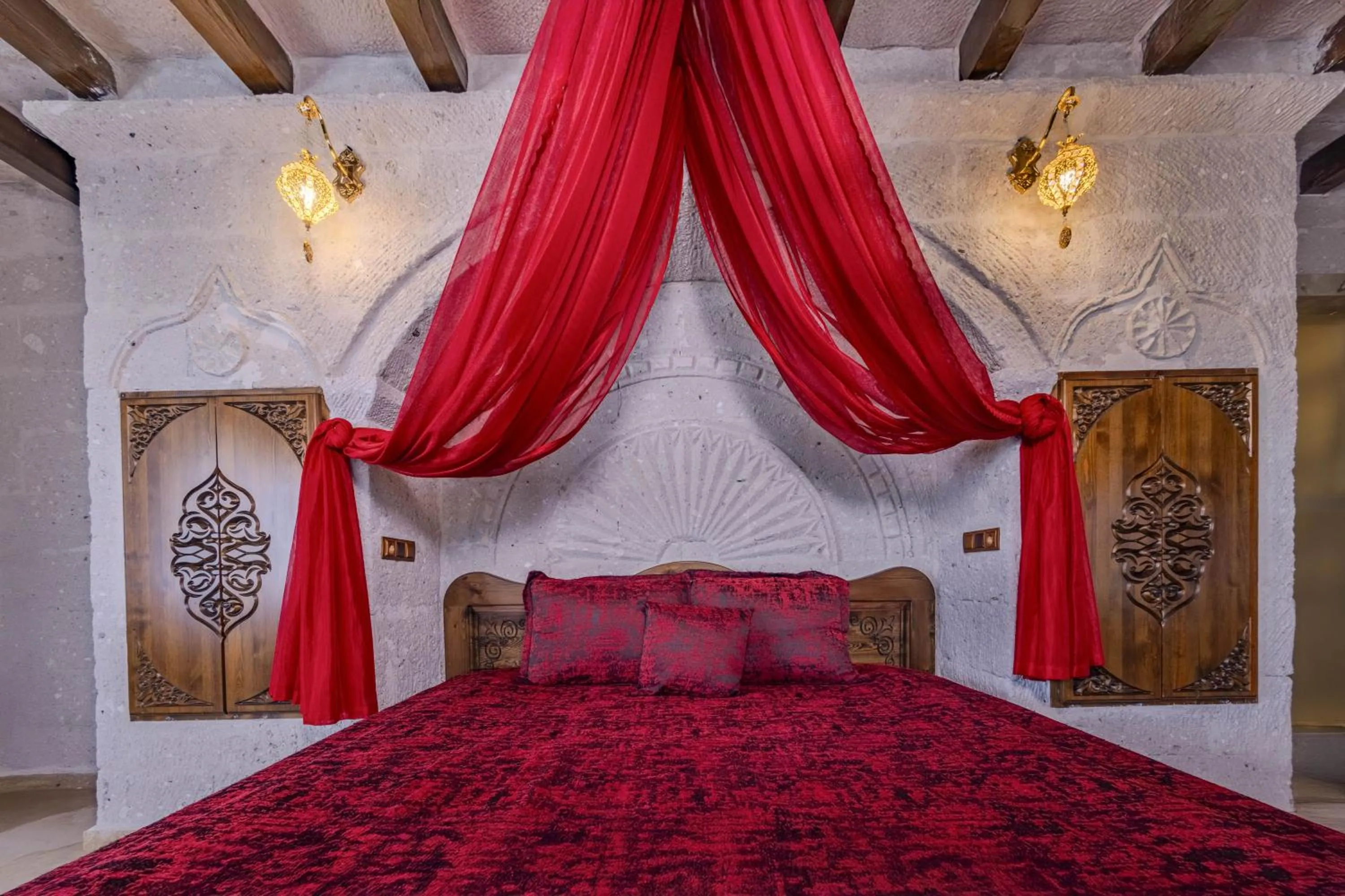 Bed in Cappadocia Inn Cave Hotel