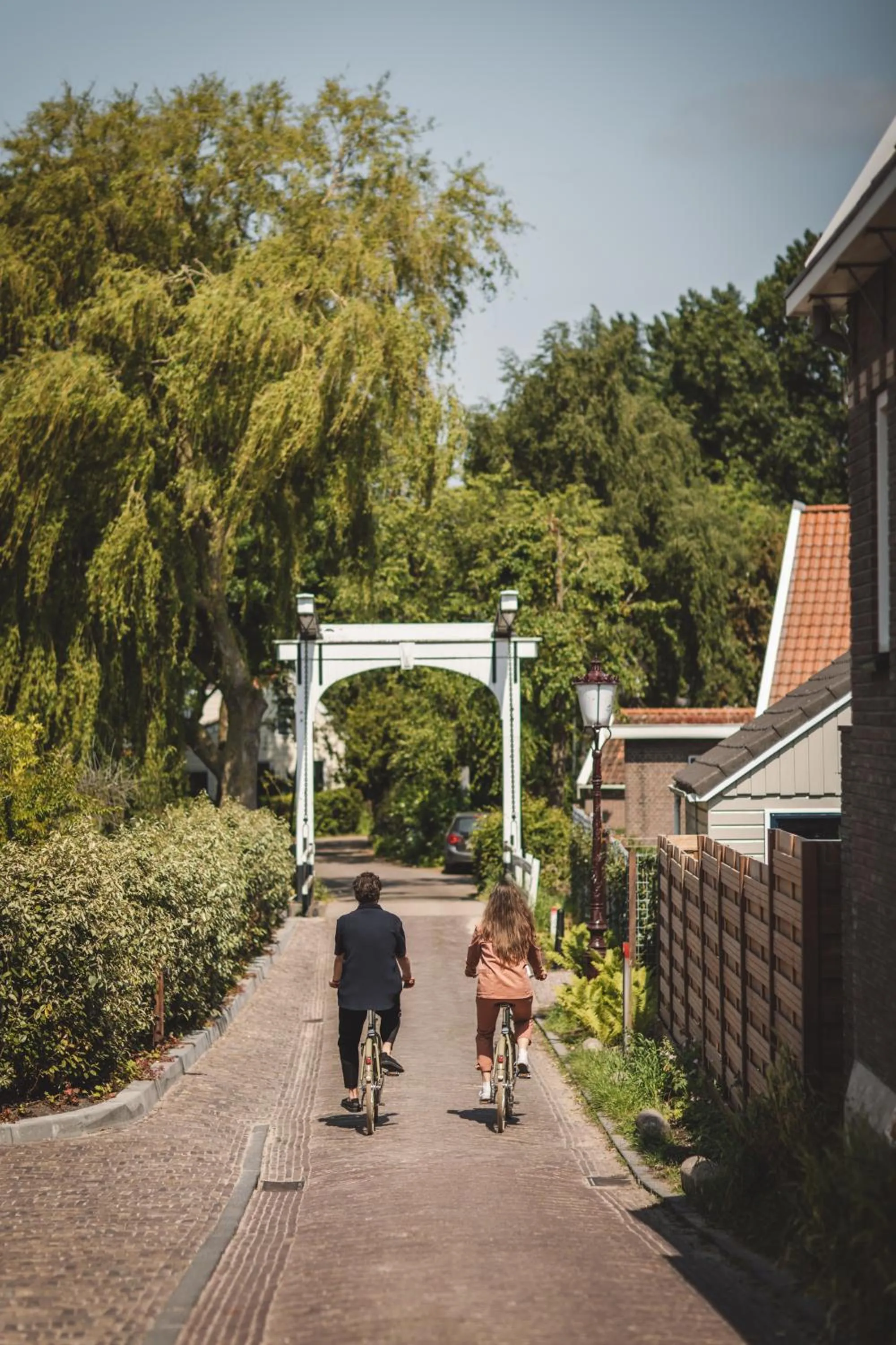 Cycling in De Durgerdam, Amsterdam