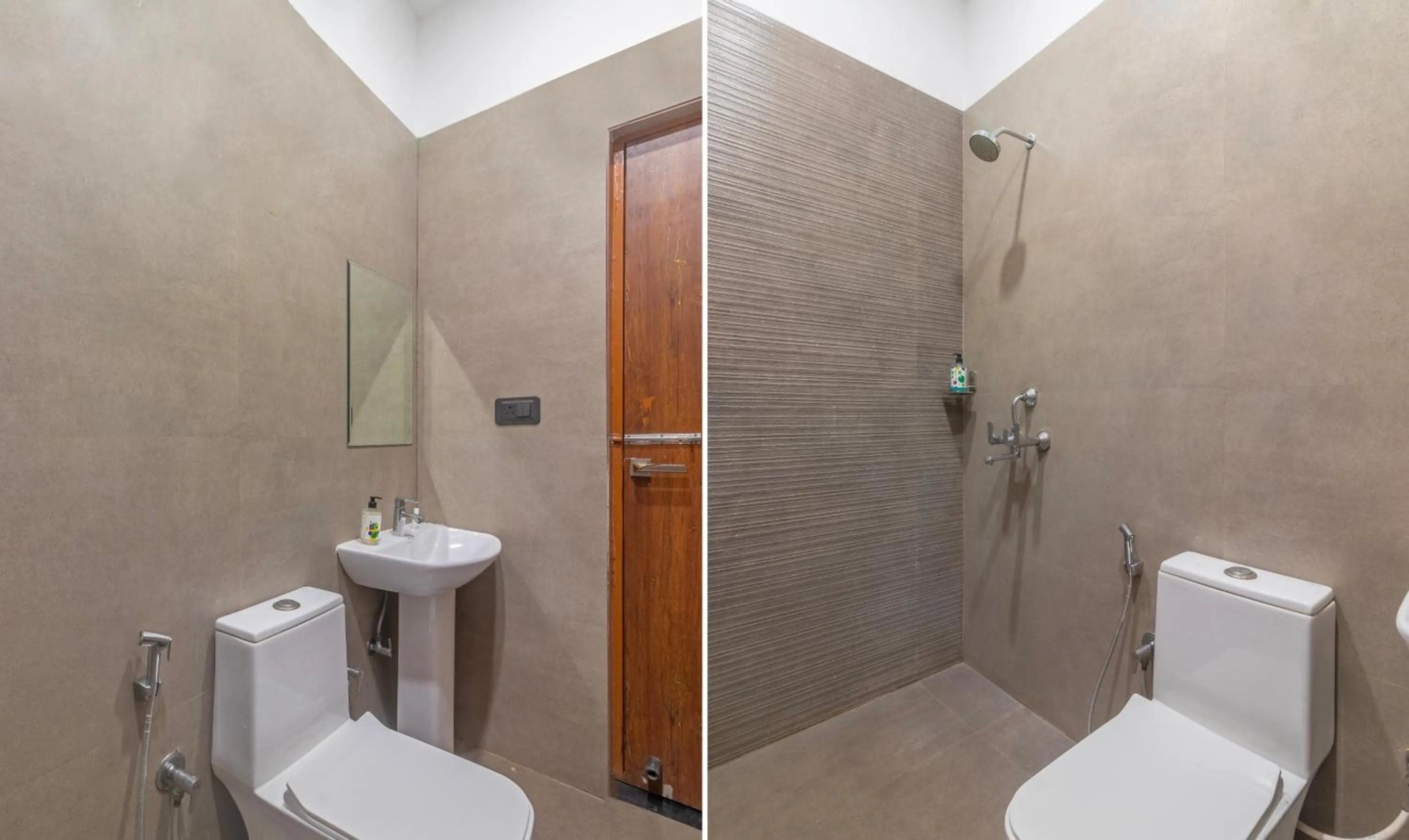 Bathroom in Treebo Brij Kaushal, Near Prem Mandir