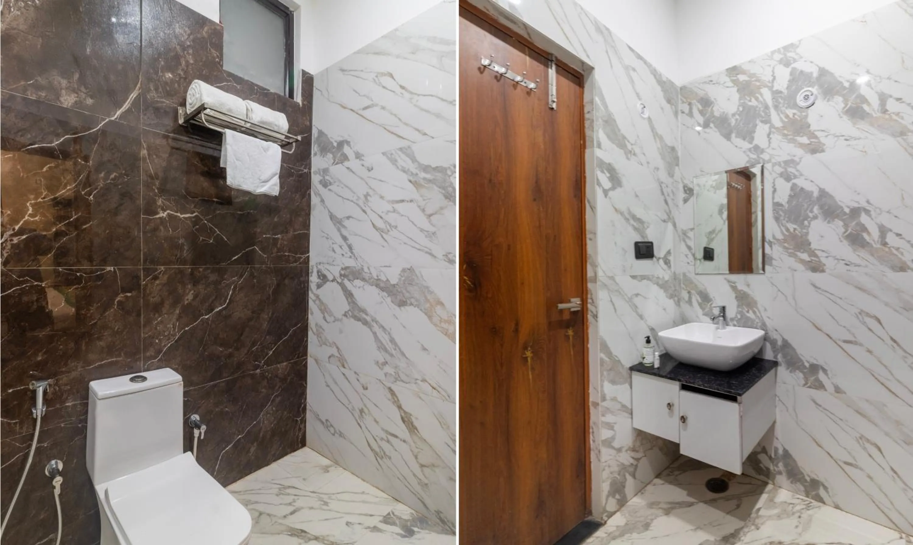 Bathroom in Treebo Brij Kaushal, Near Prem Mandir