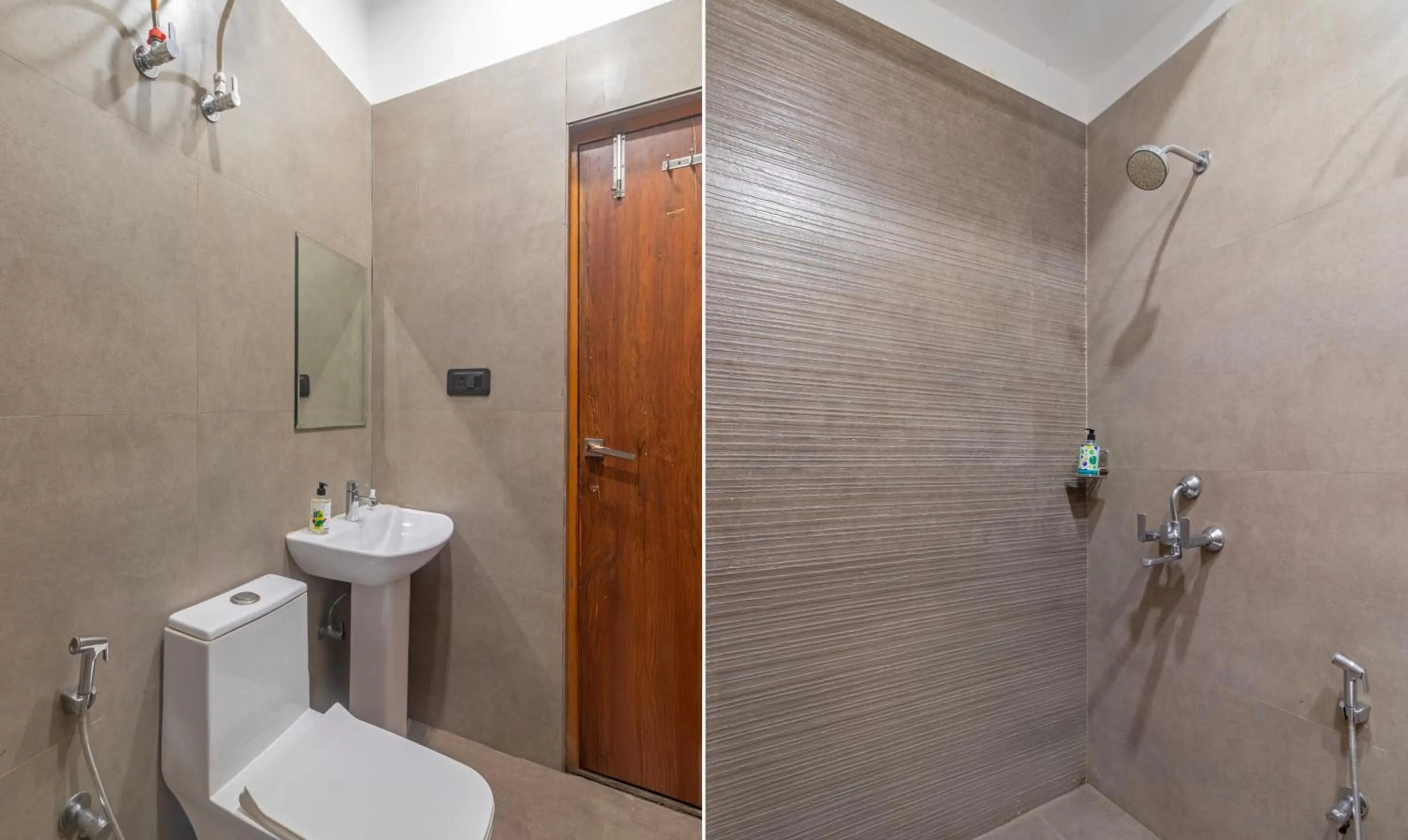 Bathroom in Treebo Brij Kaushal, Near Prem Mandir