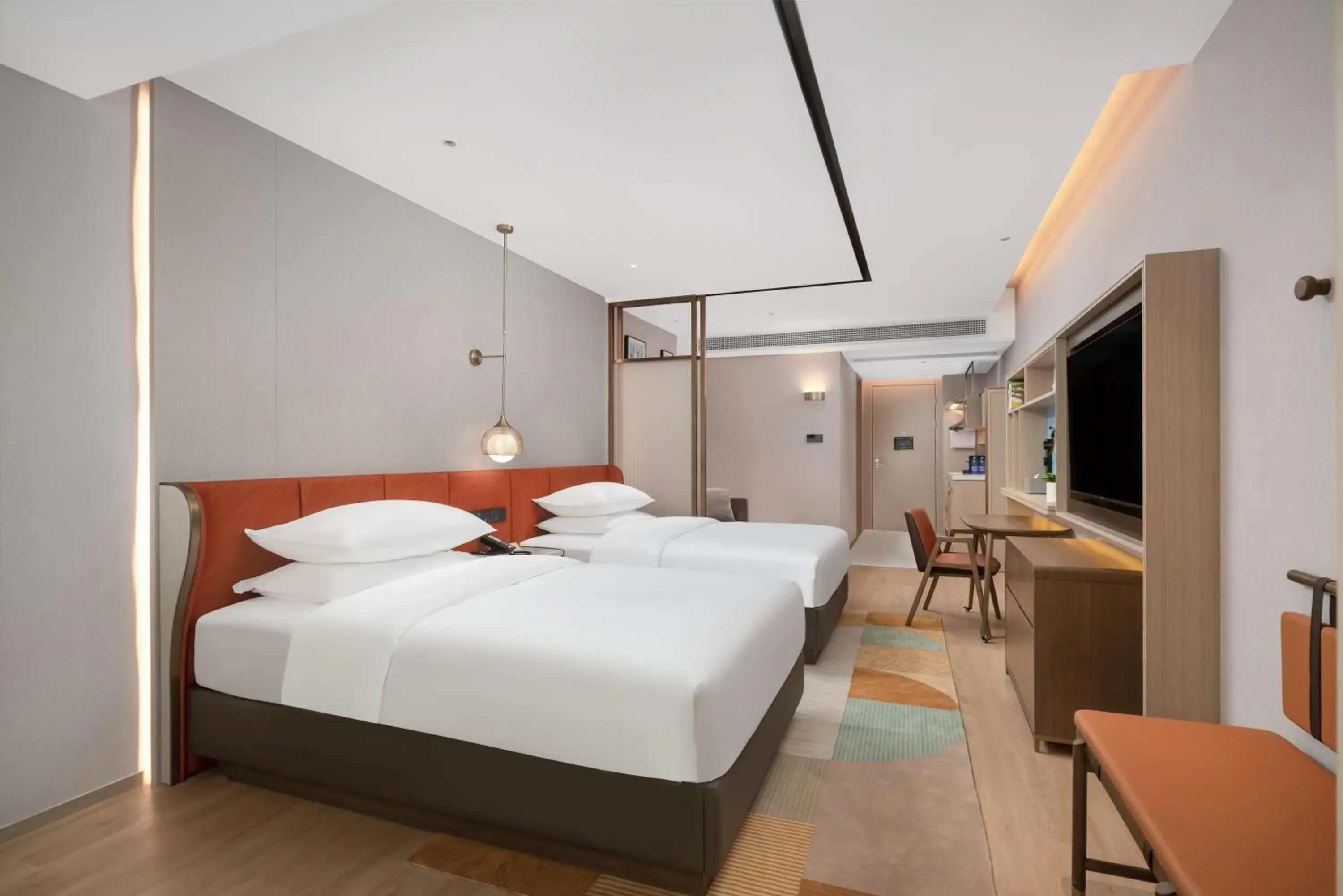 Bedroom, Bed in Home2 Suite by Hilton Dongguan Shijie Bedroom, Bed in Home2 Suite by Hilton Dongguan Shijie