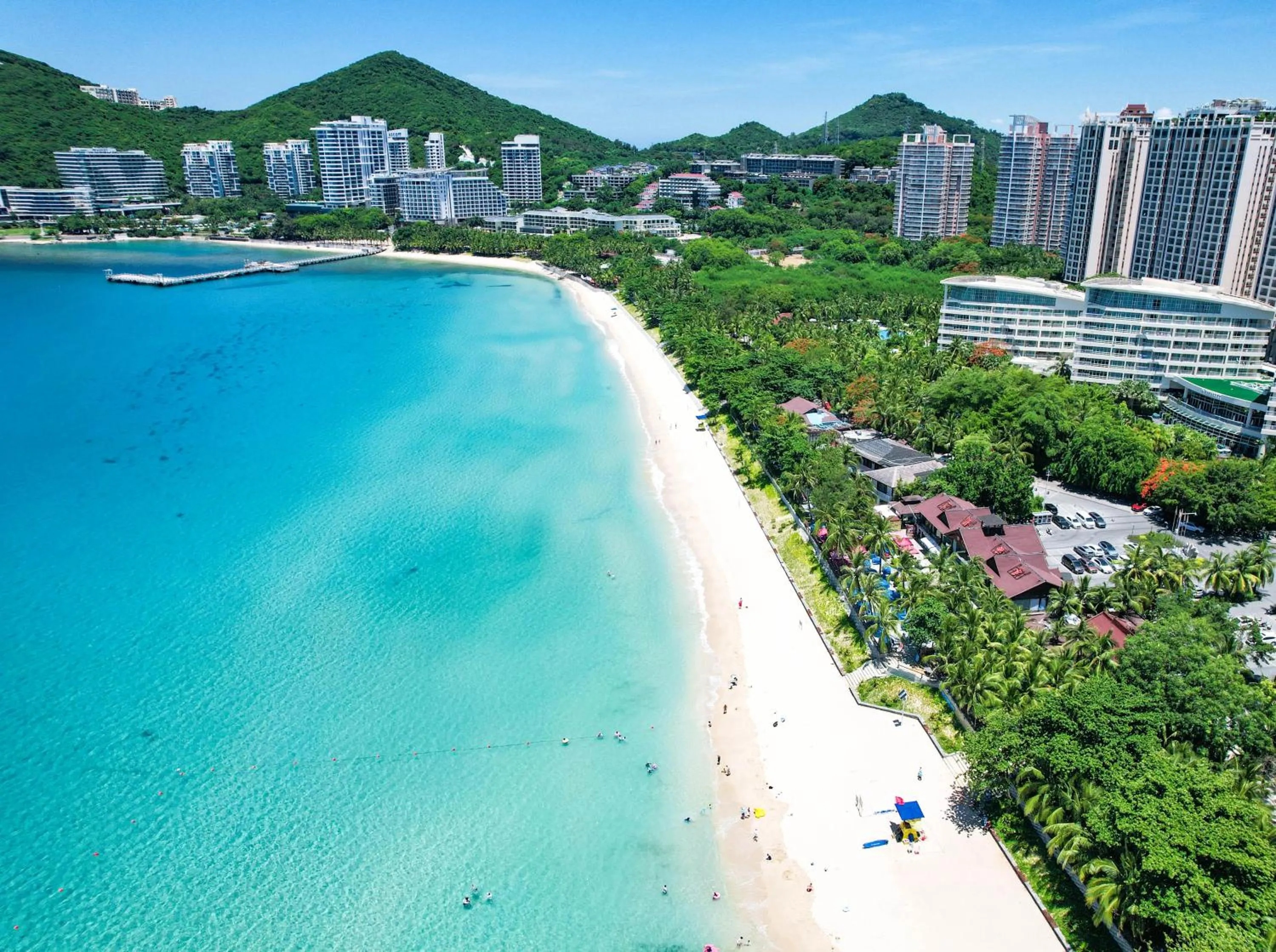 Bird's eye view in Sanya Junji Seaview Hotel