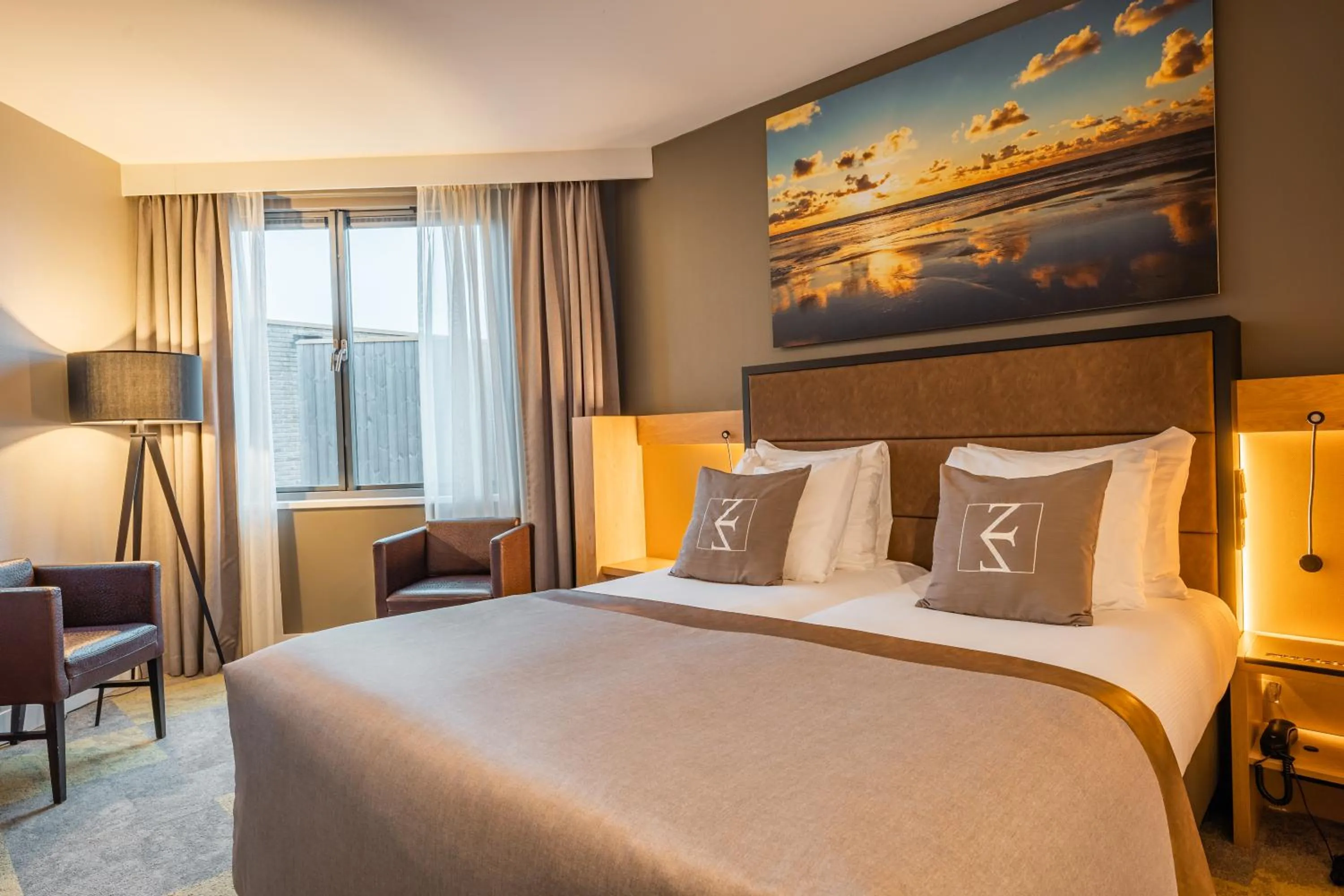 Bed in Hotel Zeezicht