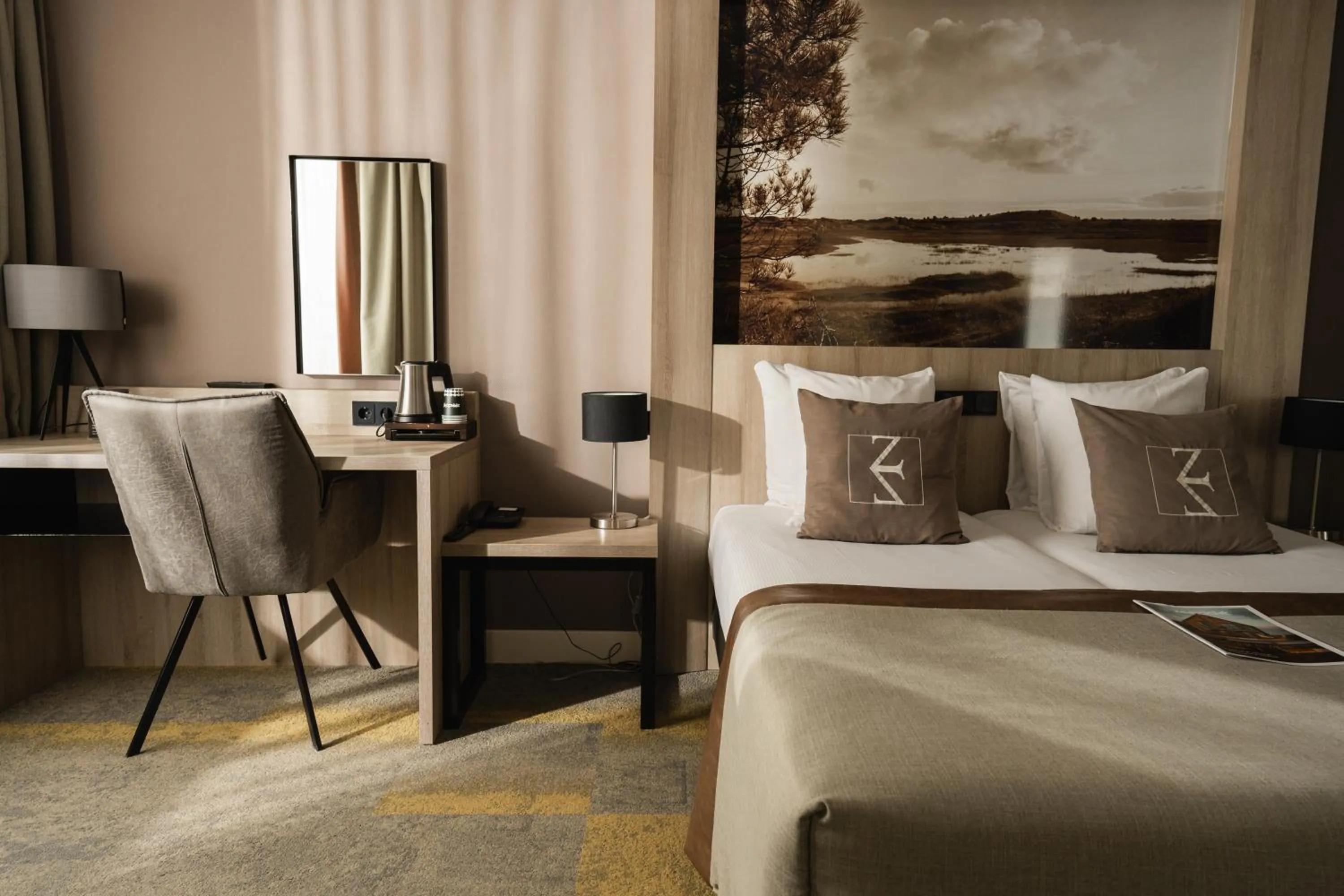 Bed in Hotel Zeezicht