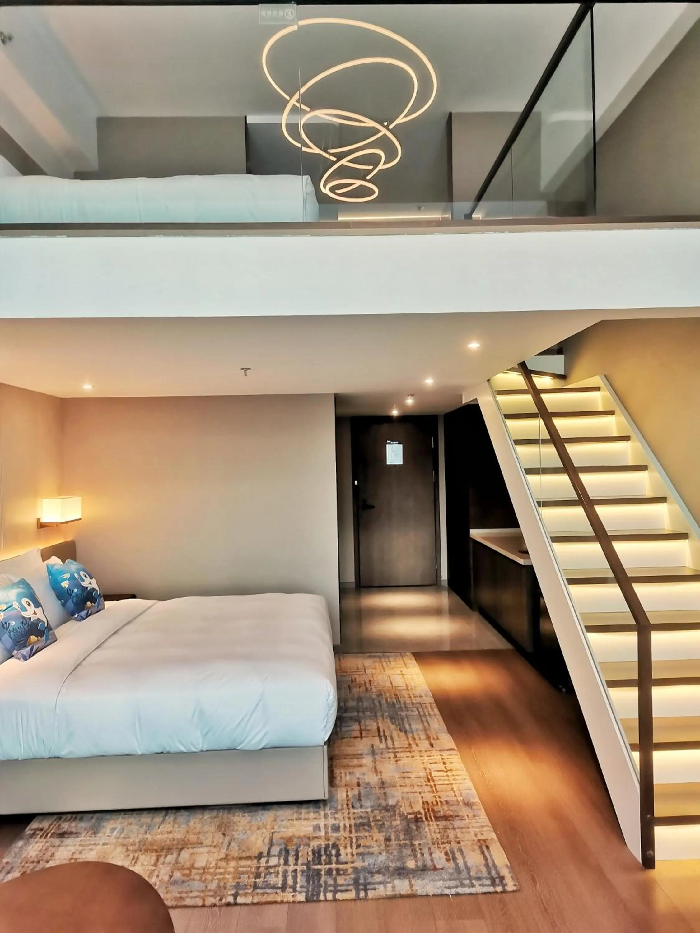 Bed in Wyndham Dalian Jinpu