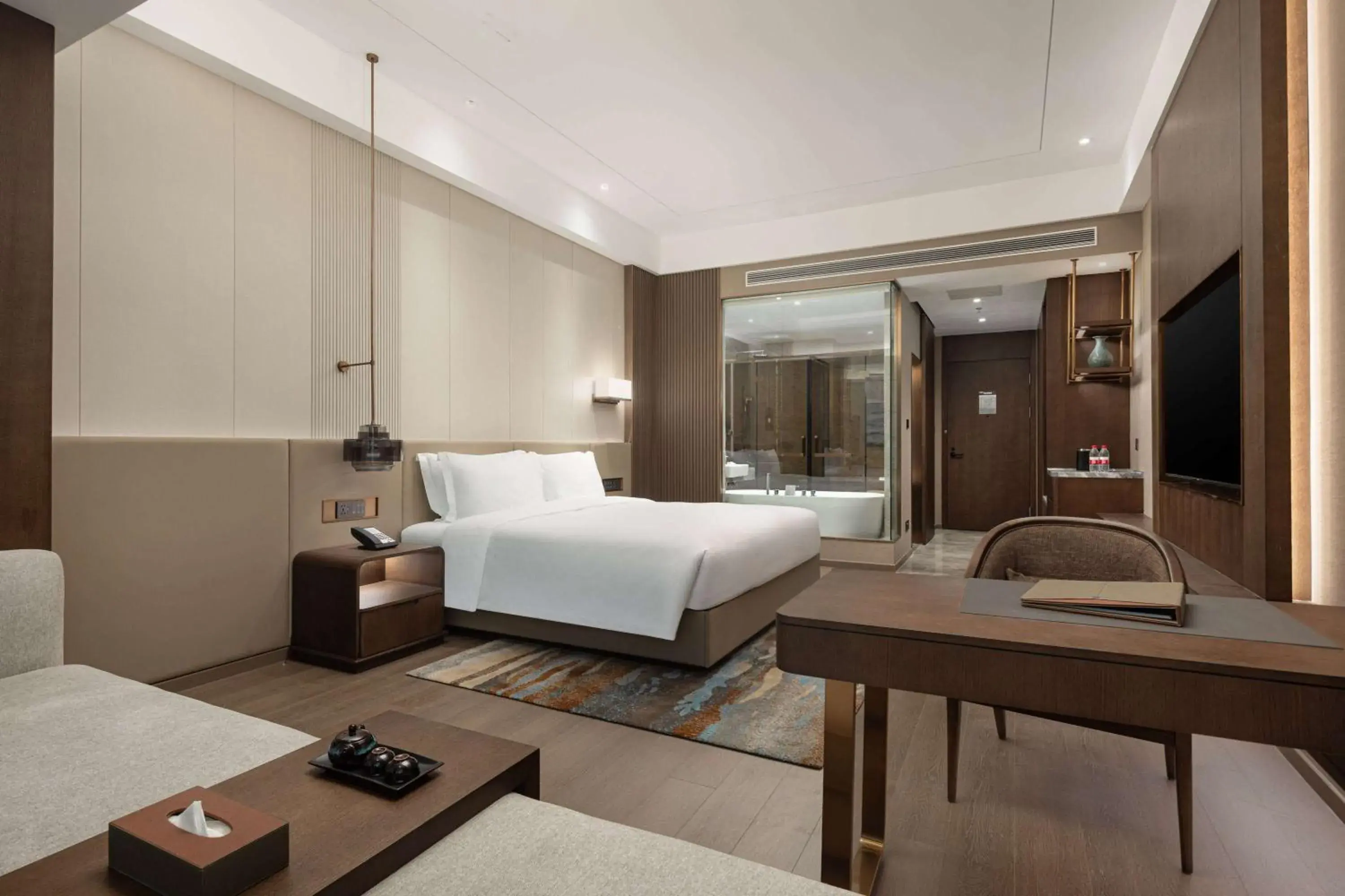 Deluxe King Room in Wyndham Dalian Jinpu Deluxe King Room in Wyndham Dalian Jinpu