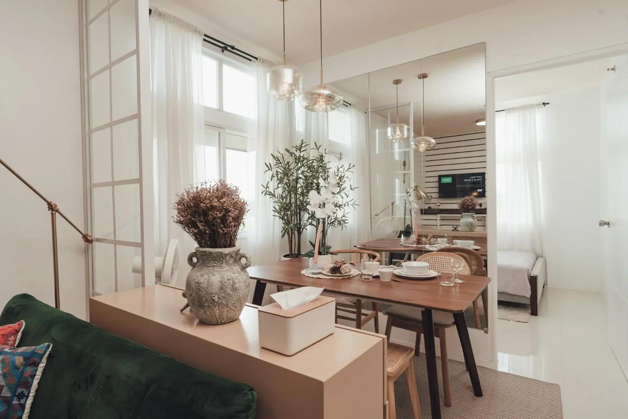 Living room in Modern Luxe Condo Unit in Cavite Living room in Modern Luxe Condo Unit in Cavite