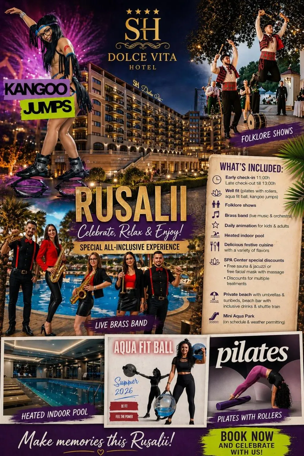 SH Dolce Vita- All Inclusive - Free Aquapark & Beach & Beach bar