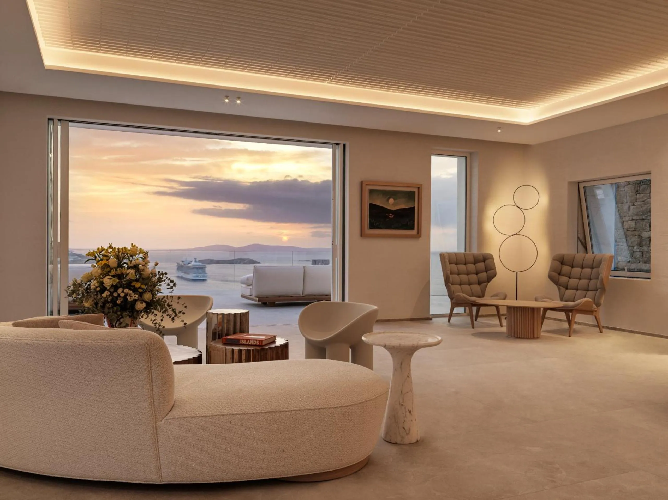 Lobby or reception in Deos Mykonos - A Myconian Collection Hotel