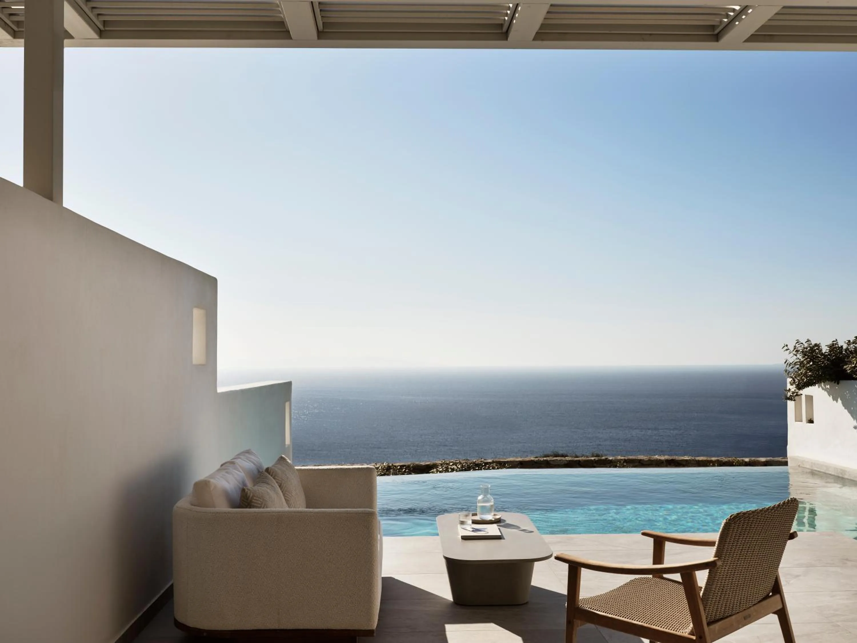 Sea view in Deos Mykonos - A Myconian Collection Hotel