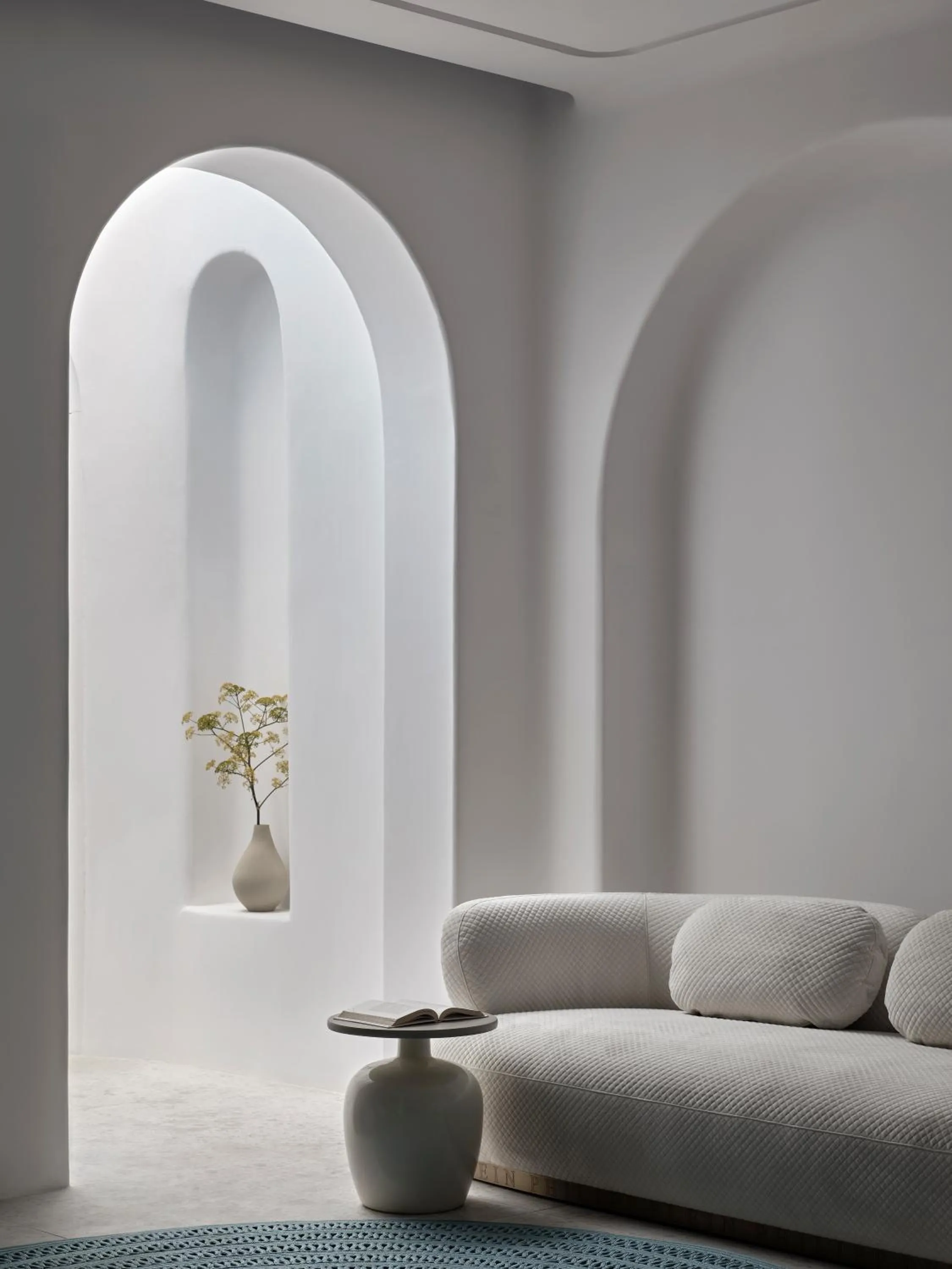 Living room in Deos Mykonos - A Myconian Collection Hotel