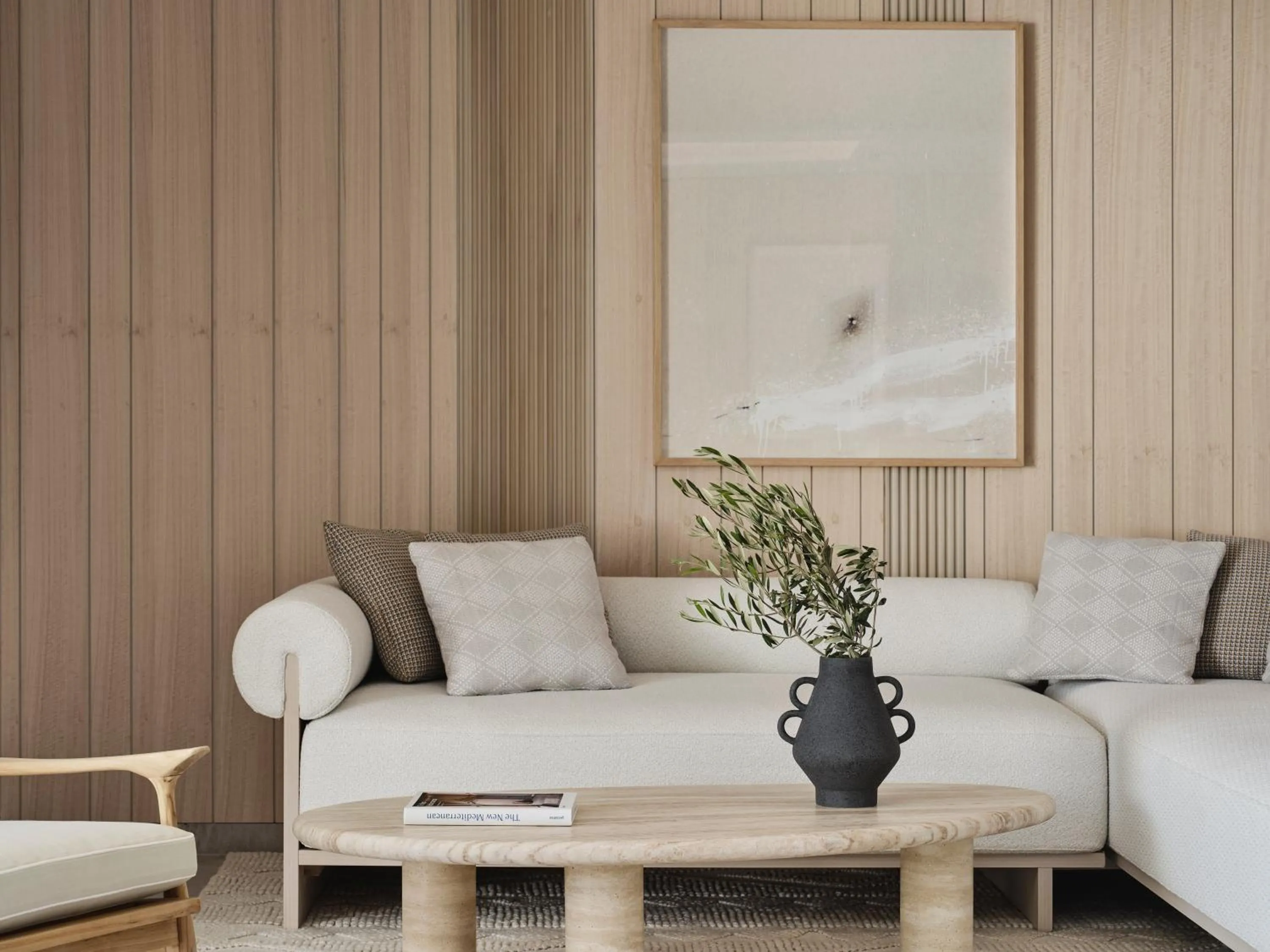 Living room in Deos Mykonos - A Myconian Collection Hotel