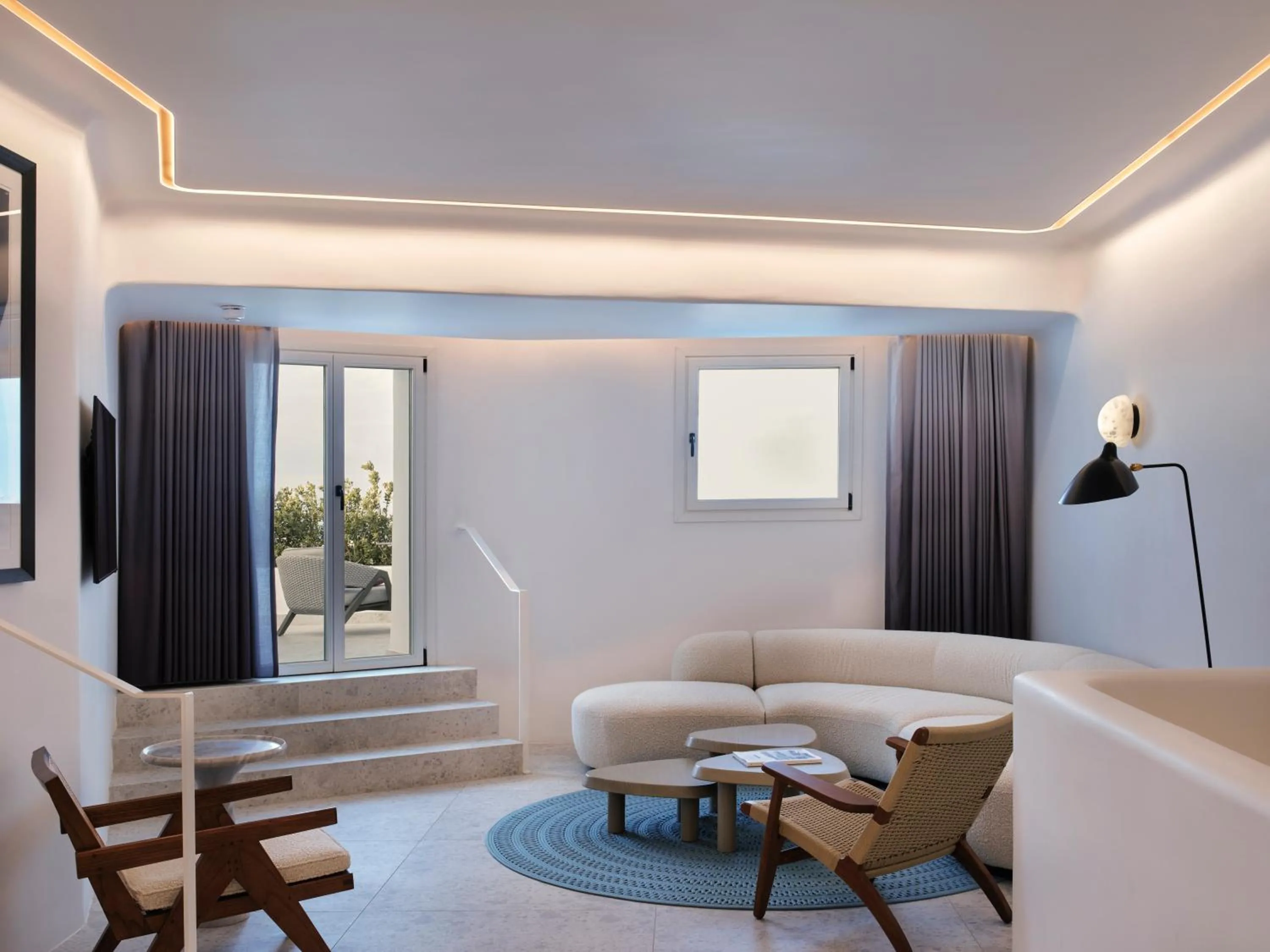 Seating area in Deos Mykonos - A Myconian Collection Hotel