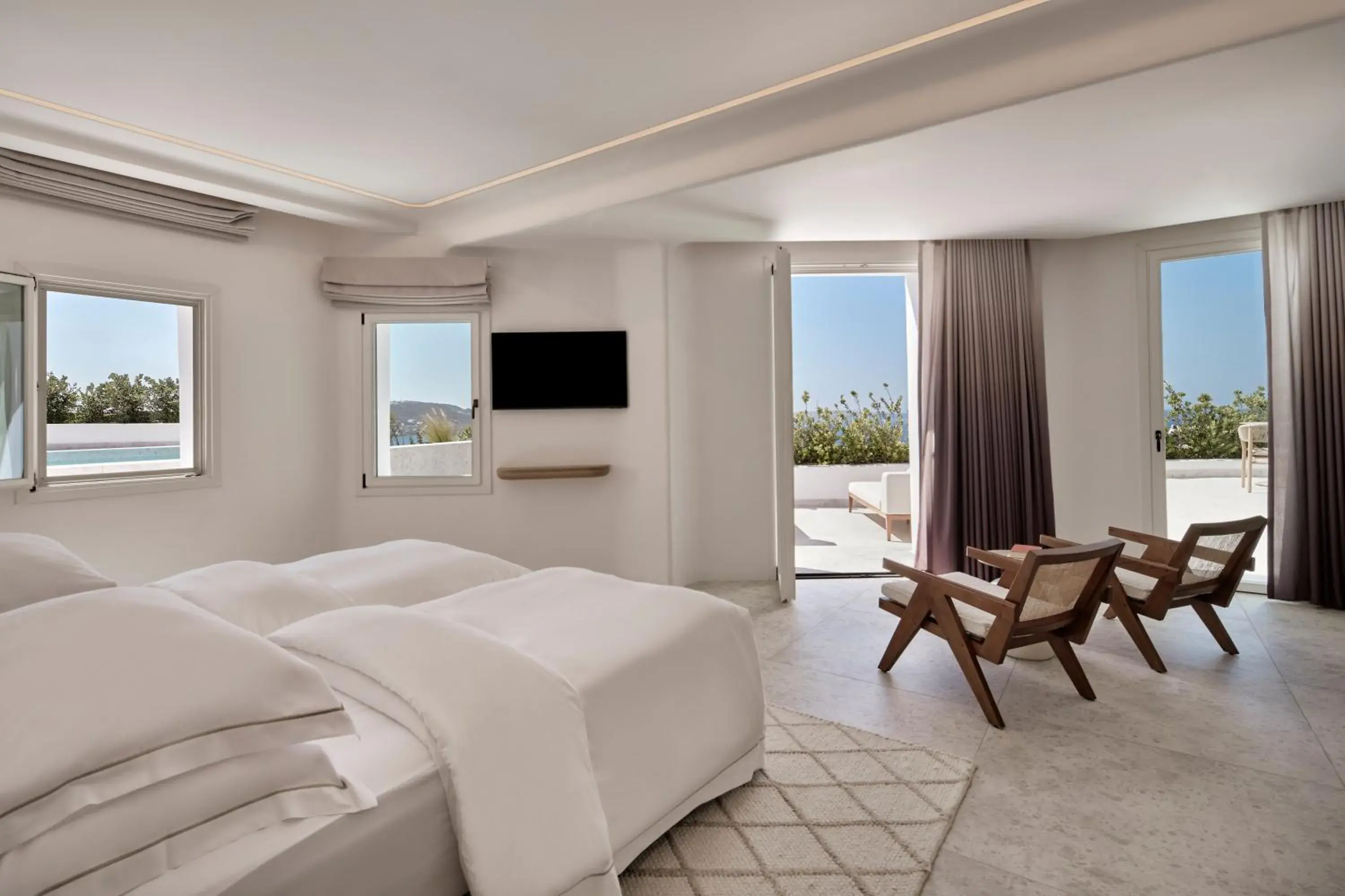 ZETA Two Bedroom Maisonette with Private Pool & Sea View in Deos Mykonos - A Myconian Collection Hotel ZETA Two Bedroom Maisonette with Private Pool & Sea View in Deos Mykonos - A Myconian Collection Hotel