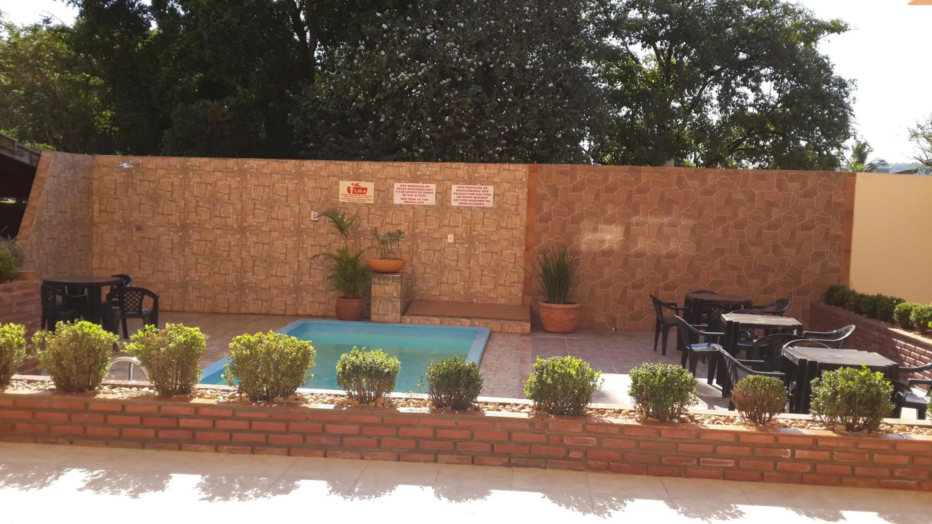 Pool view in Pousada Paraiso