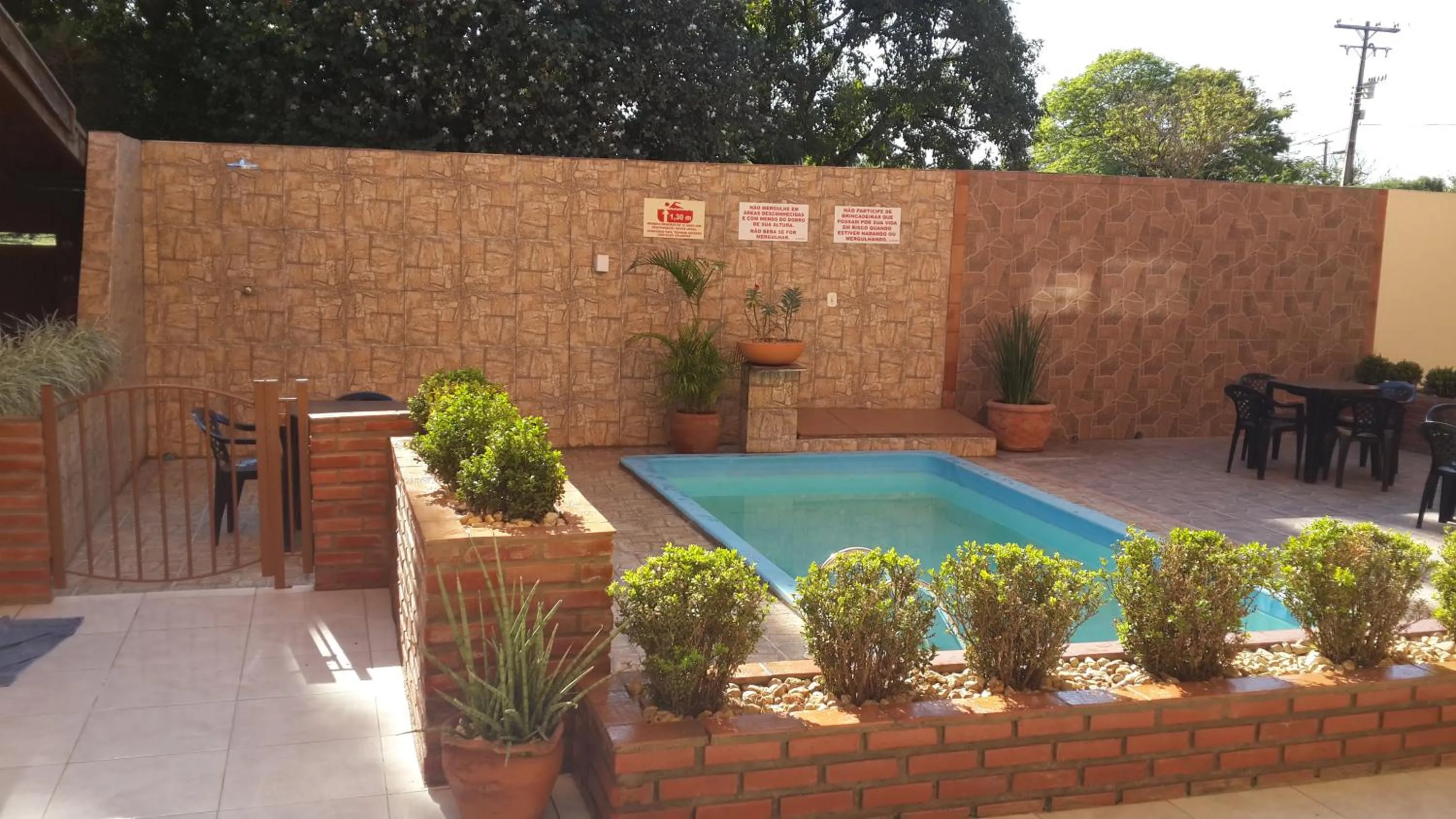 Pool view in Pousada Paraiso