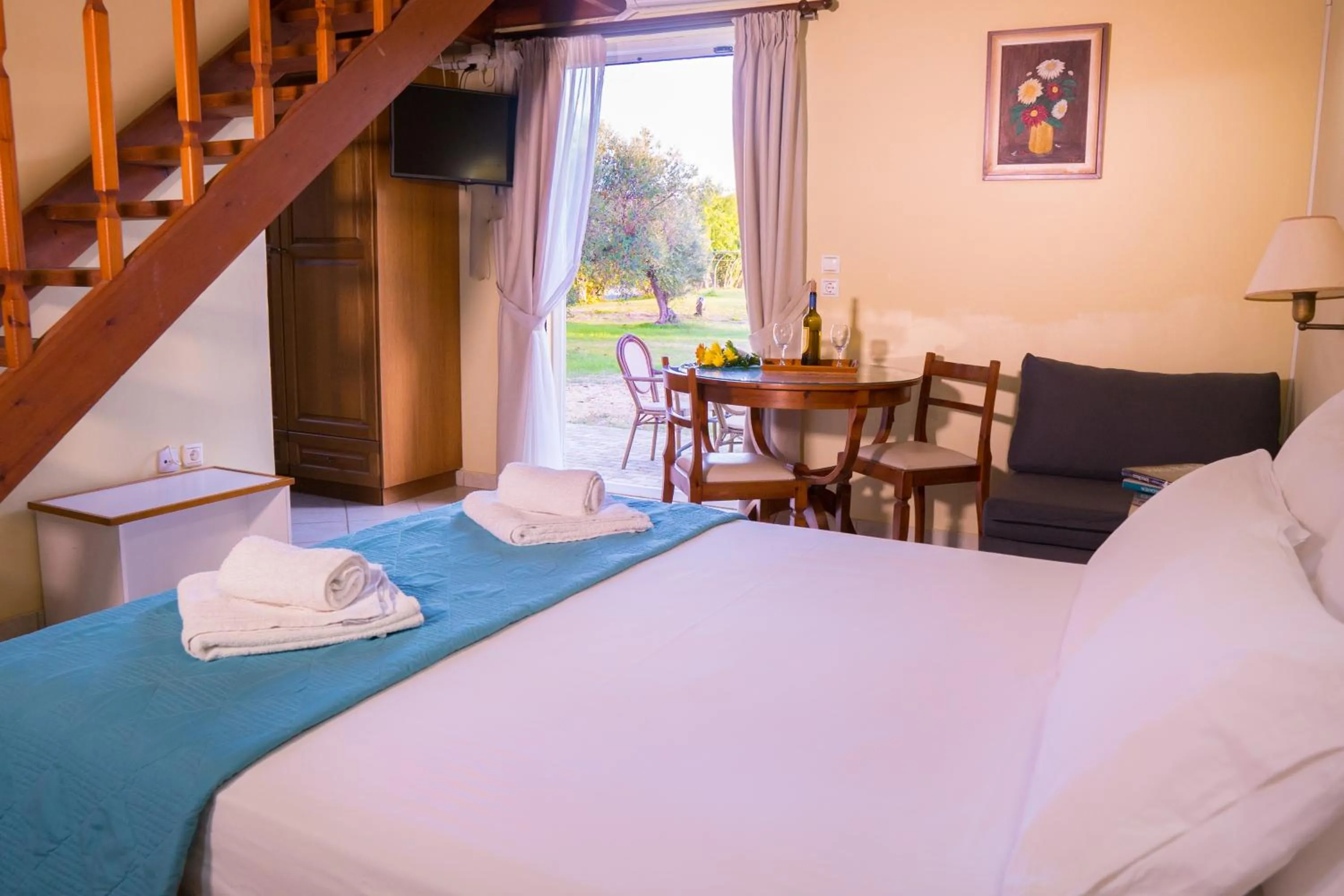 Bed in Olive Τrees Garden