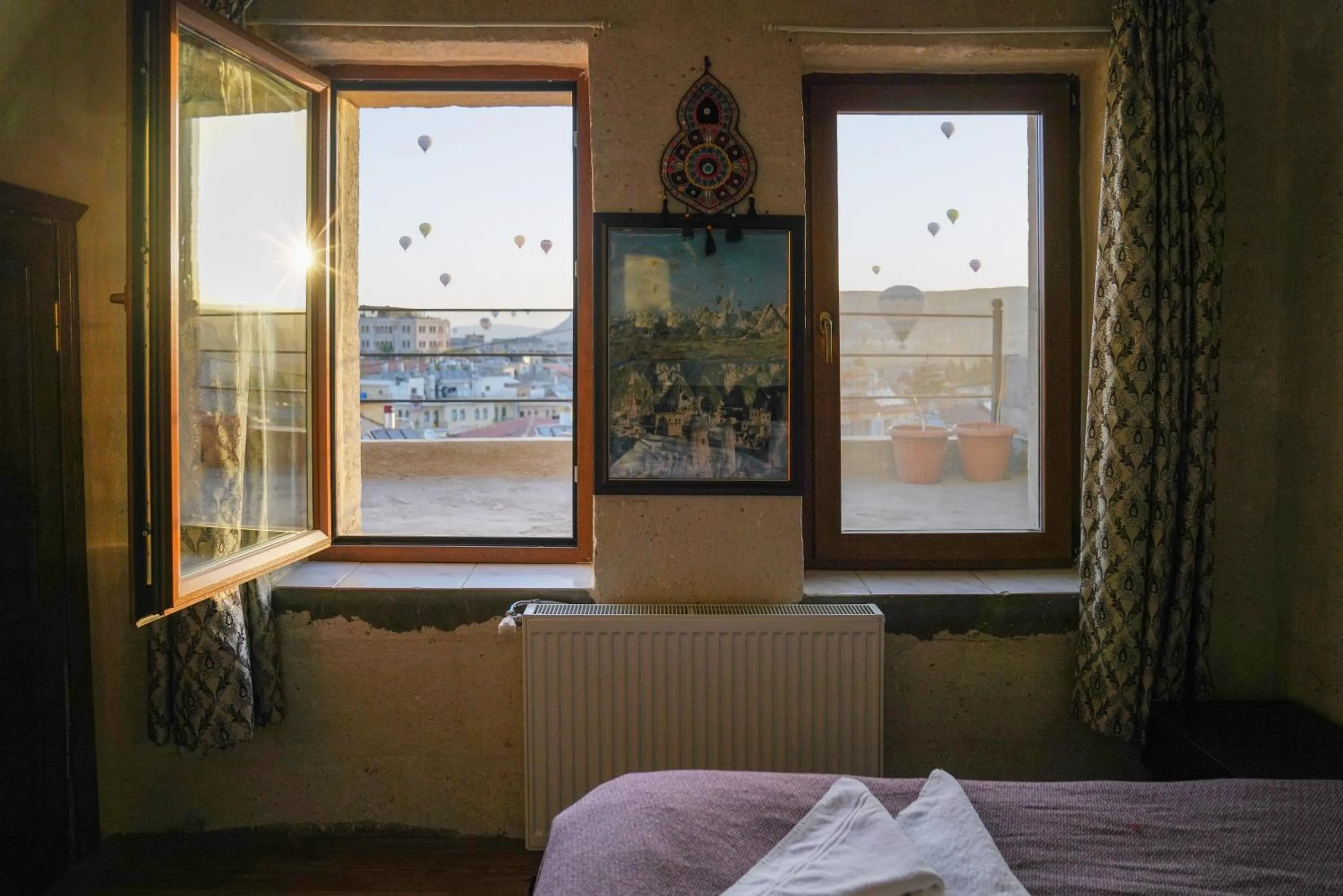 View (from property/room), Bed in Avlu Cave House