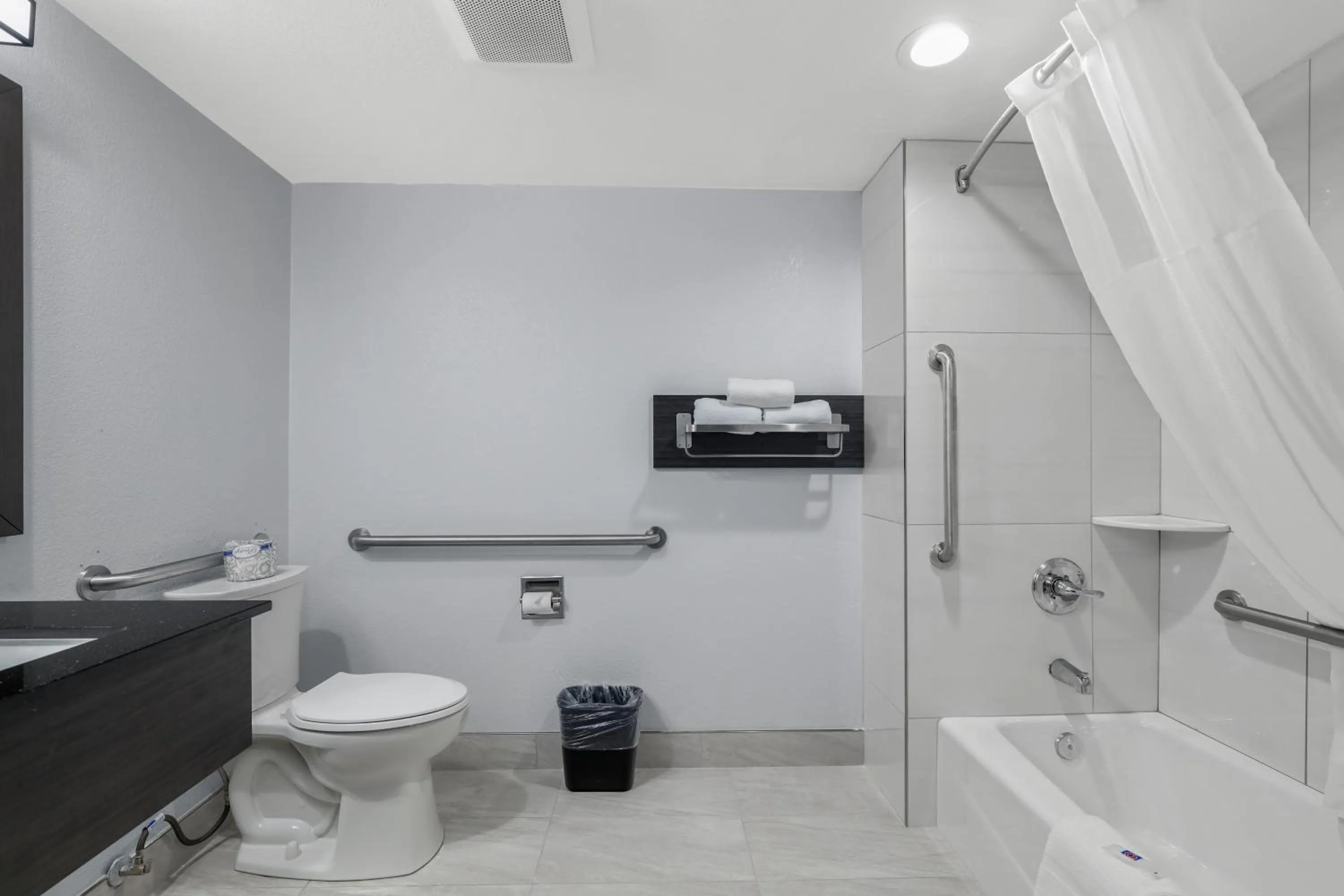 Bathroom in Studio 6 Suites Perris, CA