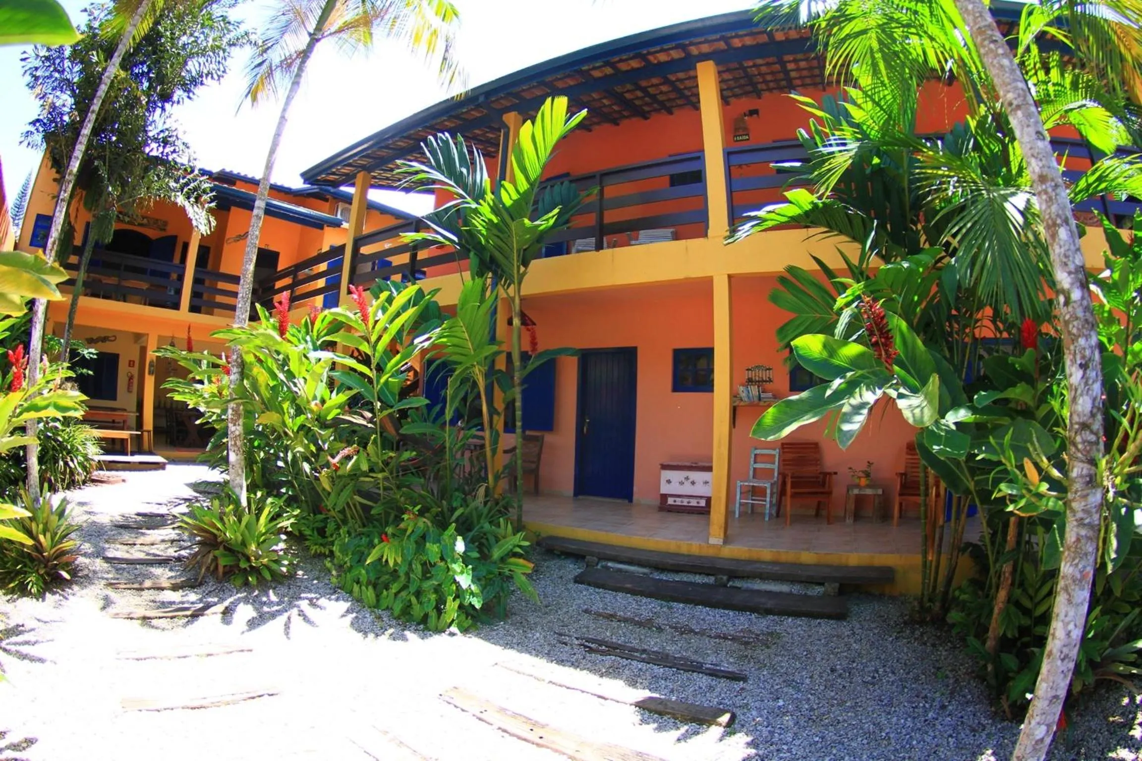 Facade/entrance in Pousada Canto do Dado Praia de Itamambuca