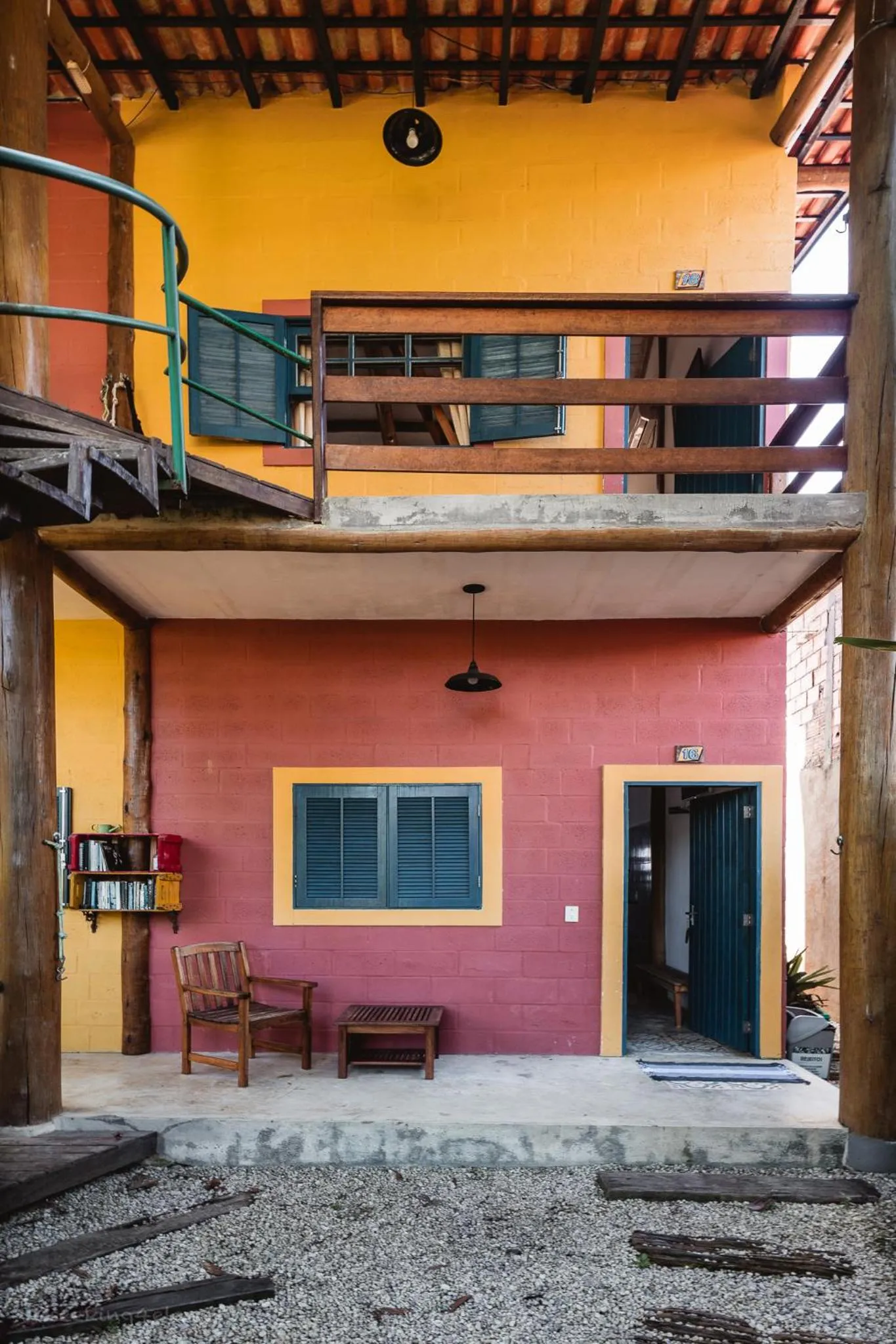 Property building in Pousada Canto do Dado Praia de Itamambuca