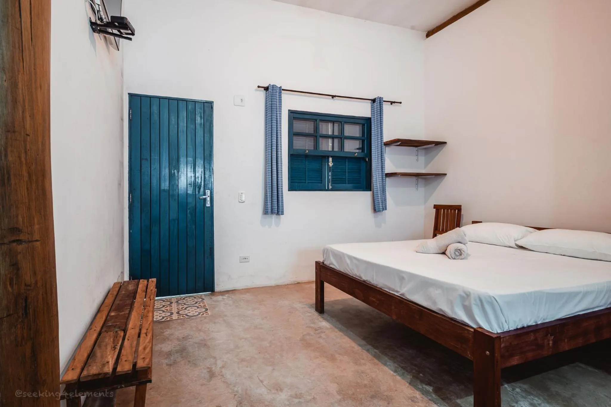 Bed in Pousada Canto do Dado Praia de Itamambuca