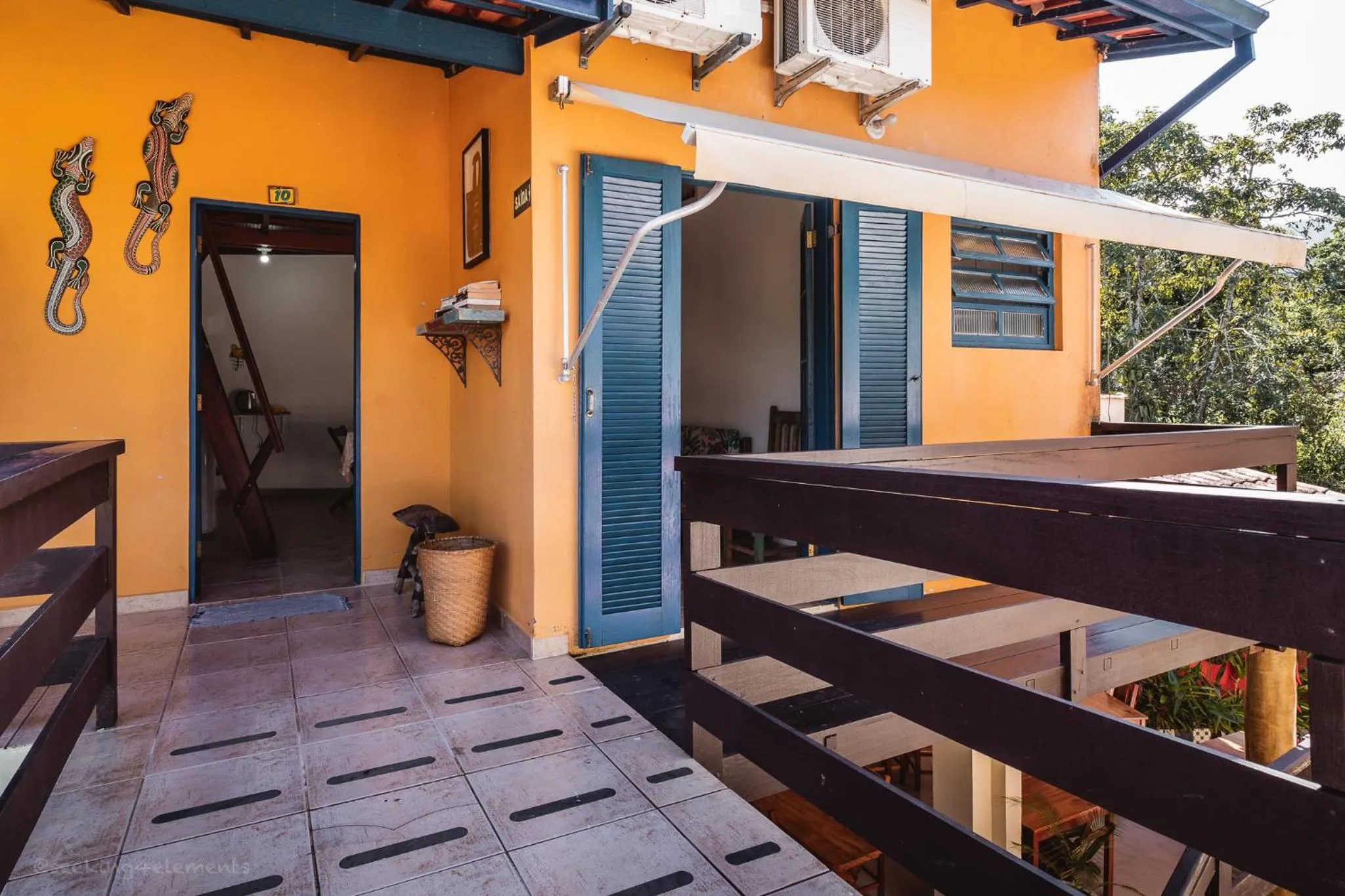 Property building in Pousada Canto do Dado Praia de Itamambuca