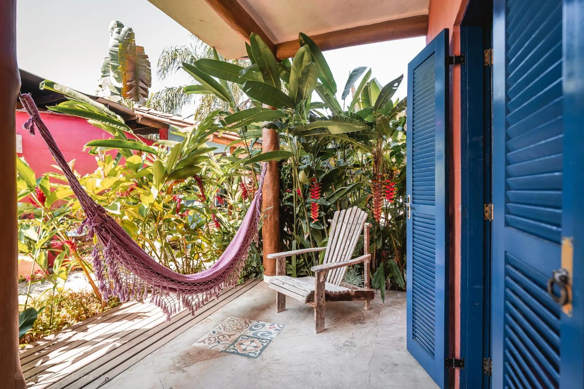 Balcony/Terrace in Pousada Canto do Dado Praia de Itamambuca