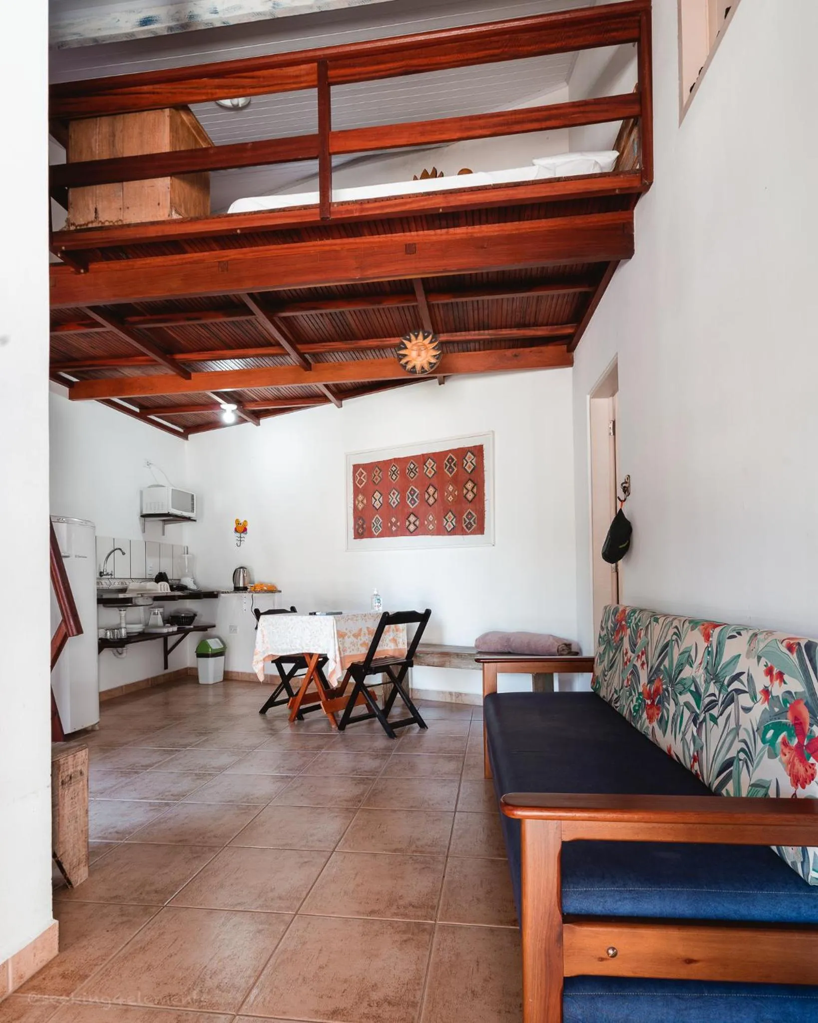 Kitchen or kitchenette in Pousada Canto do Dado Praia de Itamambuca