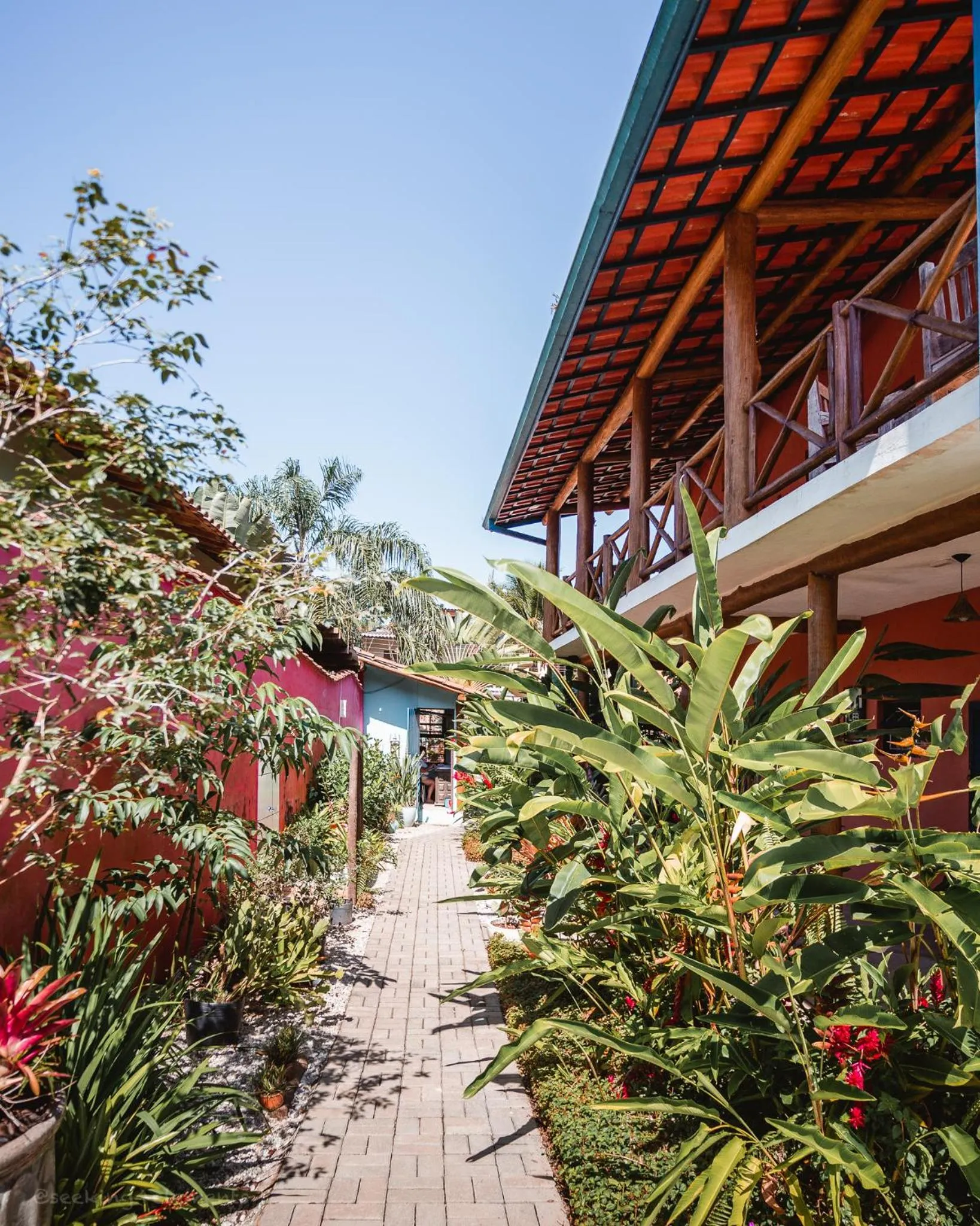Property building in Pousada Canto do Dado Praia de Itamambuca