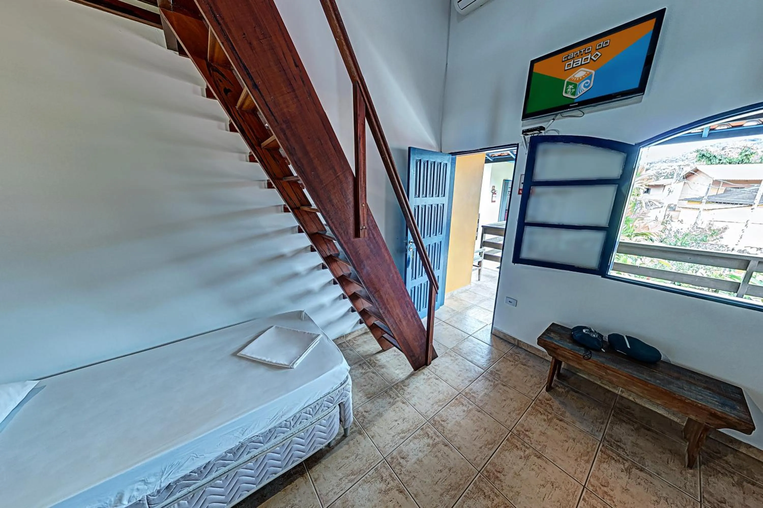 Bed in Pousada Canto do Dado Praia de Itamambuca