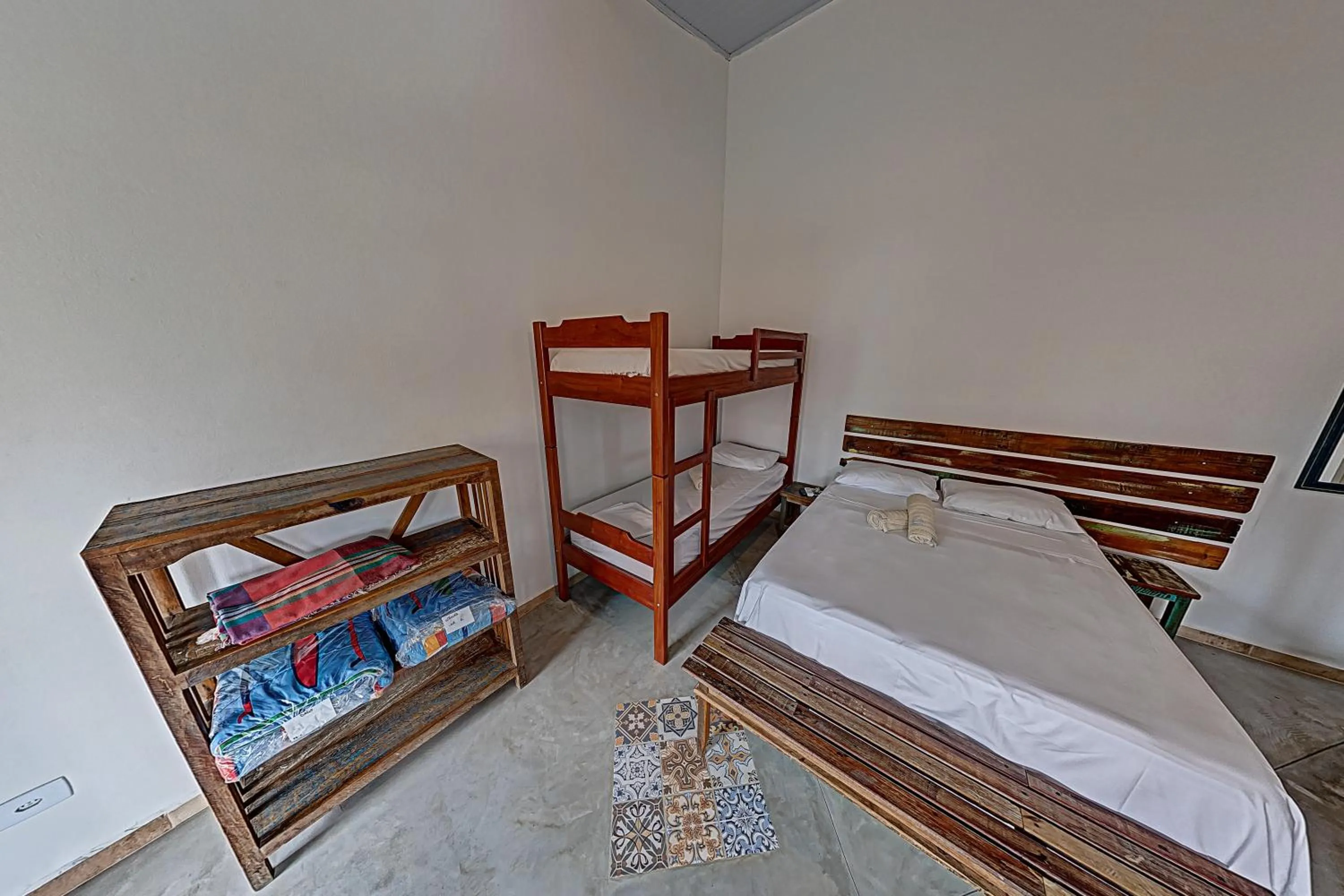 Bed in Pousada Canto do Dado Praia de Itamambuca
