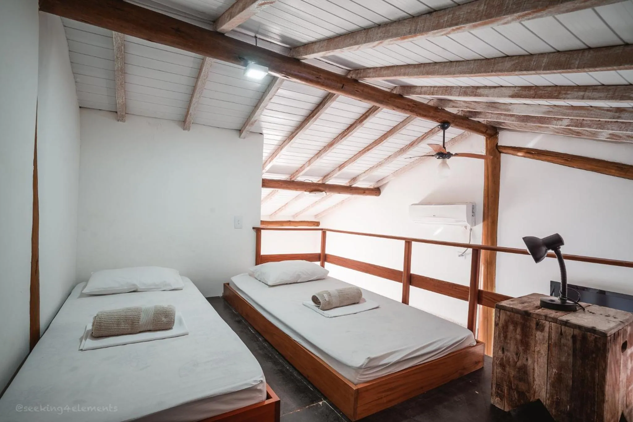 Bed in Pousada Canto do Dado Praia de Itamambuca