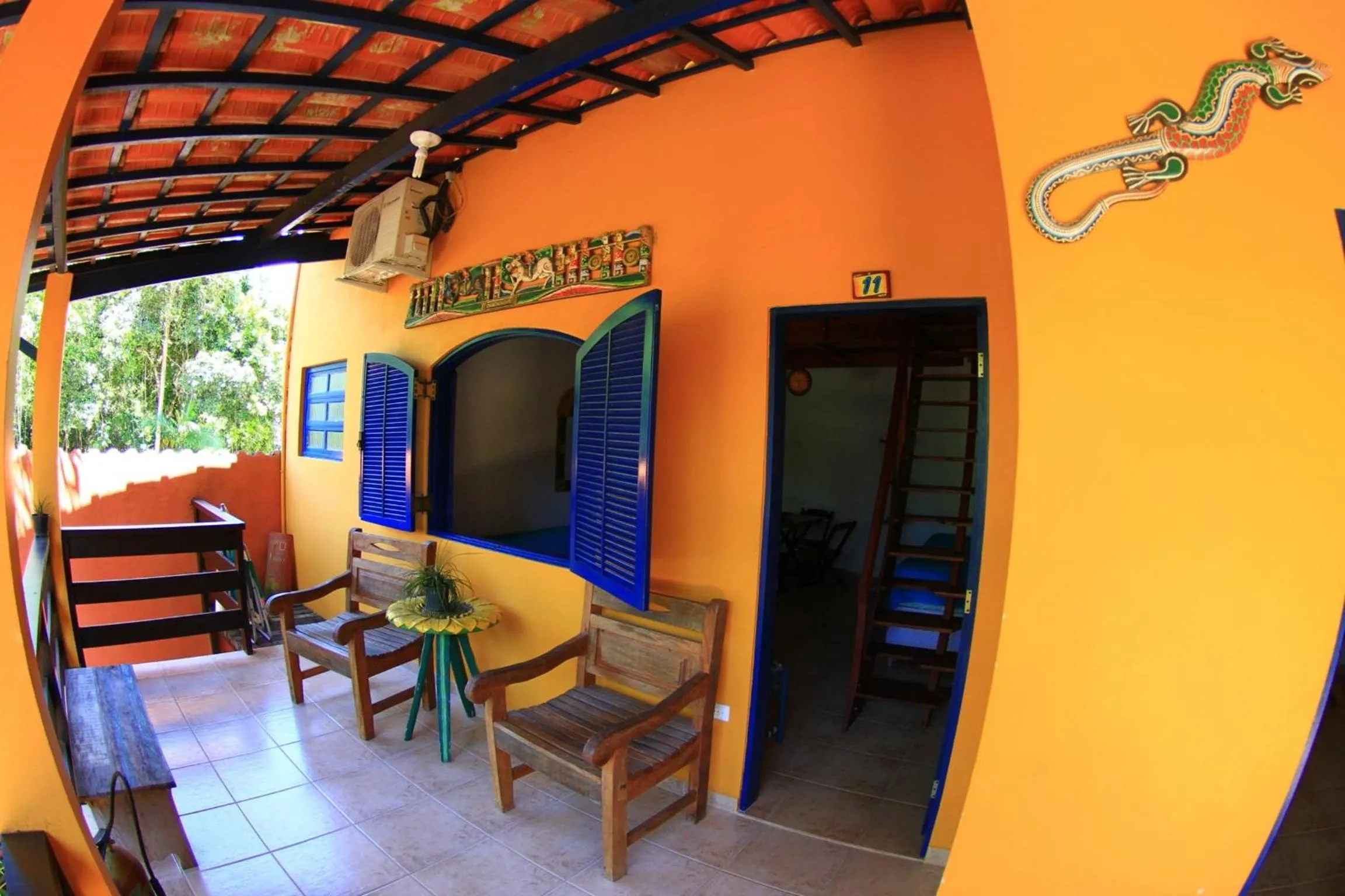 Patio in Pousada Canto do Dado Praia de Itamambuca